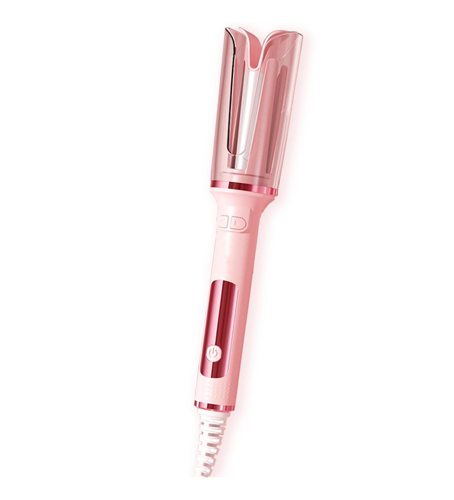 Yuehuam Automatic Curling Iron Auto Hair Curler Wand with 10 Level Adjustable Temp and Up to 446 360 Rotating Curling Iron for Hair Styling Medium/Short/Chest Long Hair All Hair Type Pink - Buy Online on GoSupps.com
