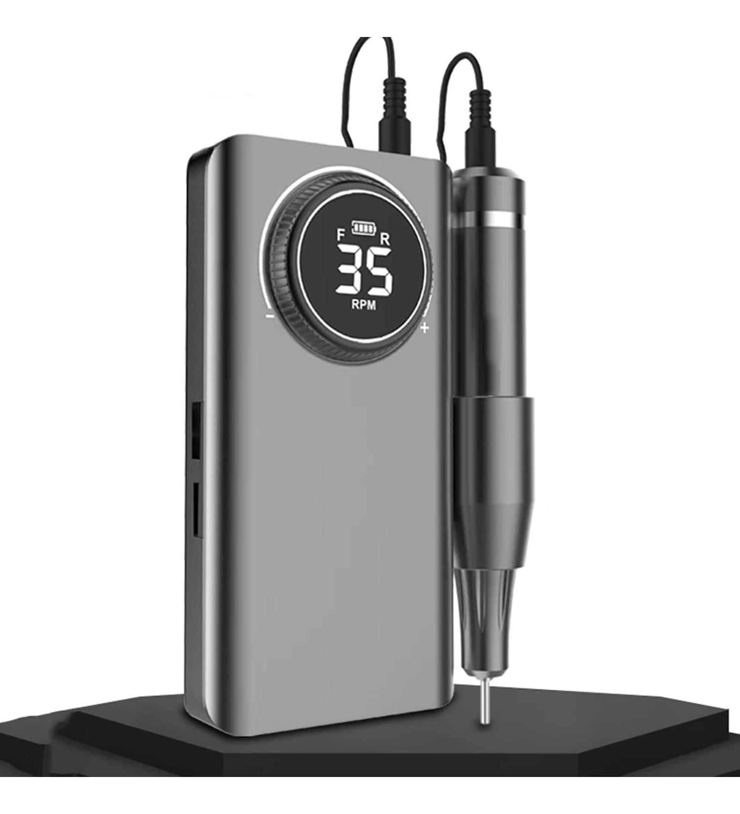 Electric Nail Drill Kit Professional 35000RPM USB Nail Drill for Gel Nails Acrylic Nail Manicure Pedicure Tools with 6pcs Drill bits Sanding Bands Nail Brush Home Salon Use - Buy Online on GoSupps.com