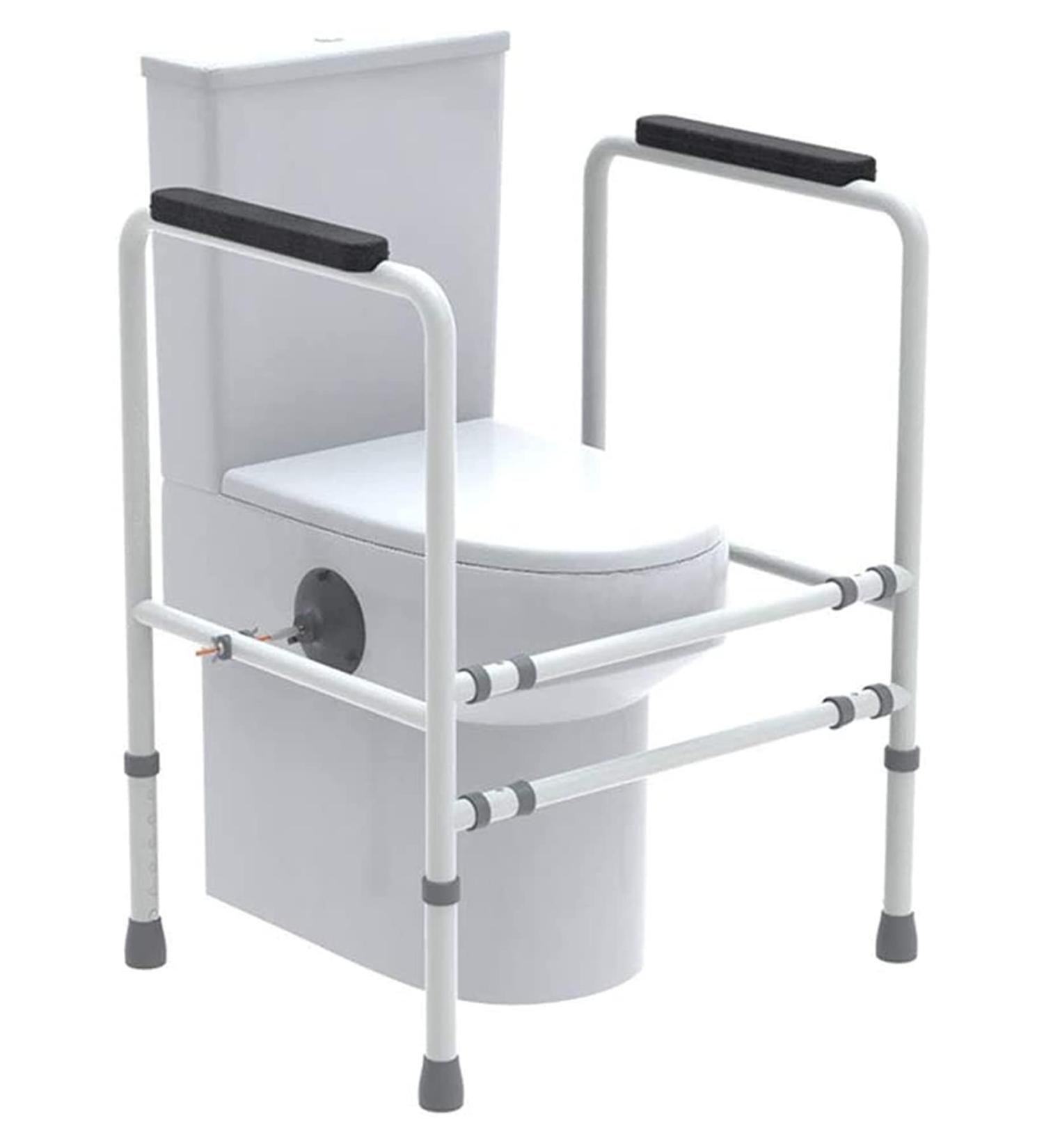 Grab Rail Toilet Safety Armrest Grab Bar Bathroom Grab Bars Toilet Safety Frame Toilet Rail Bathroom Safety Rail with Toilet Seat Assist H - Buy Online on GoSupps.com