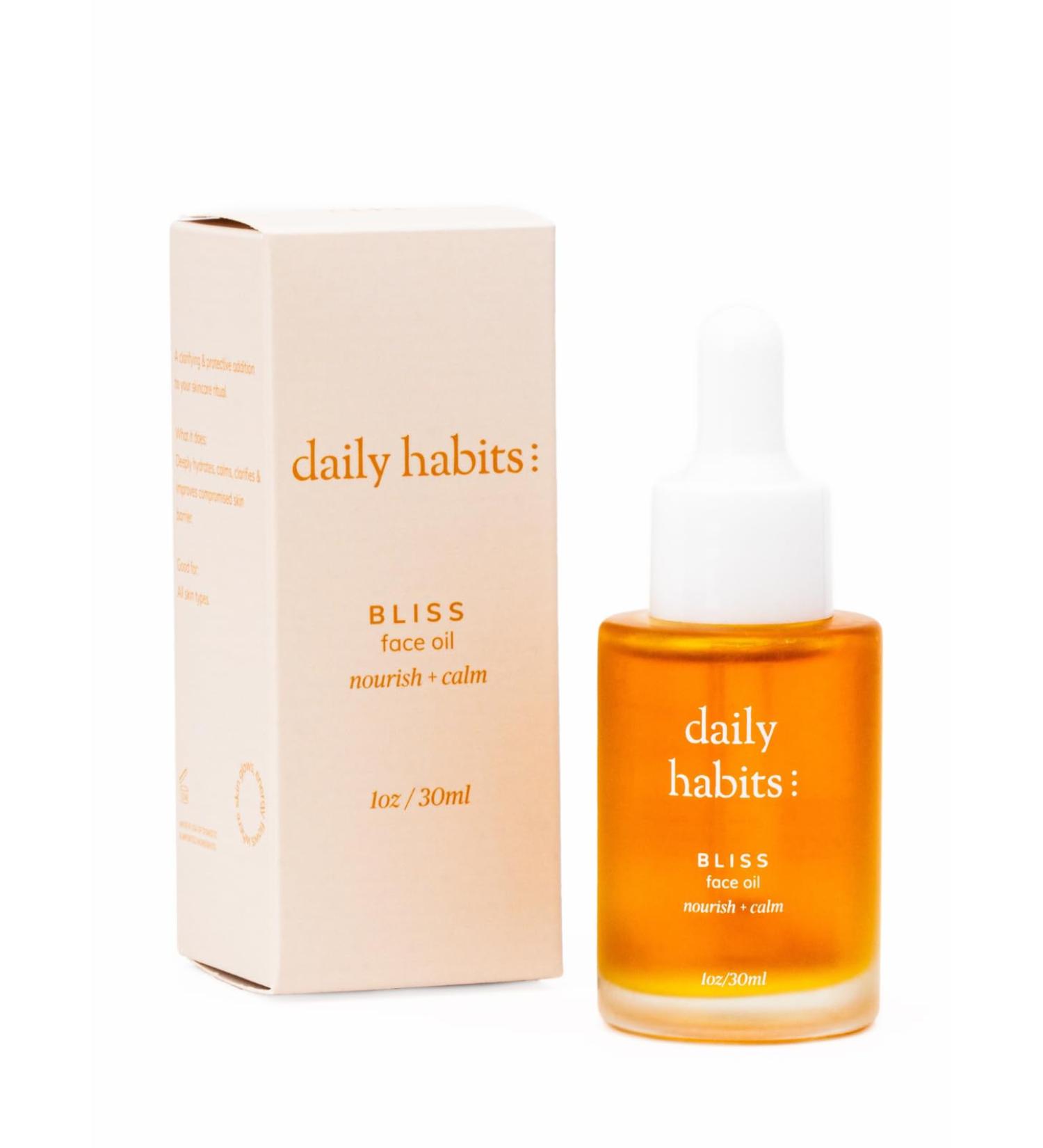 Bliss Face Oil for Dry & Sensitive Skin | Deep Hydration & Calming with Black Cumin & Blue Tansy - Buy Online on GoSupps.com