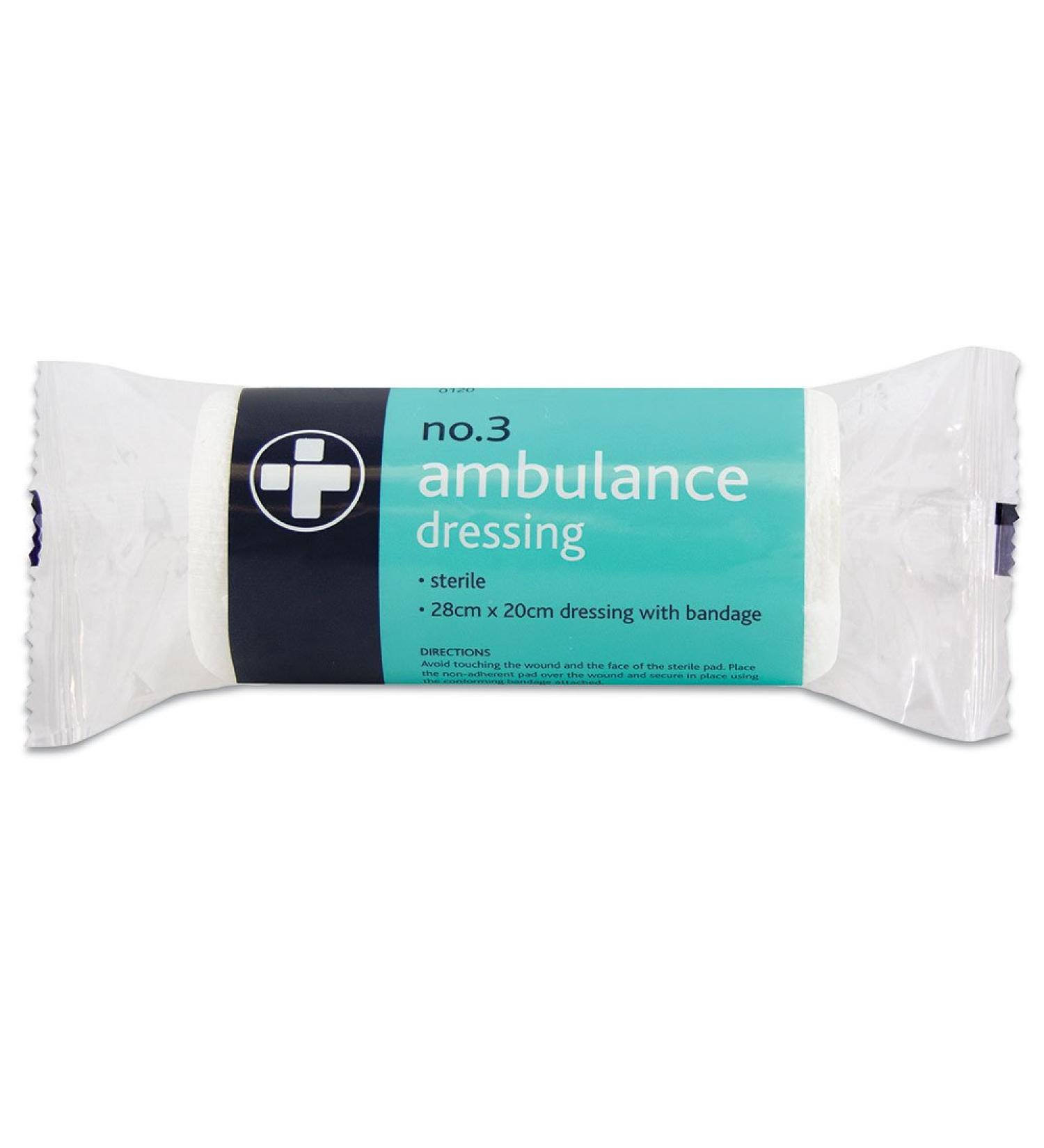 Reliance Medical No 3 Sterile Ambulance Dressing - Single Piece - Buy Online on GoSupps.com