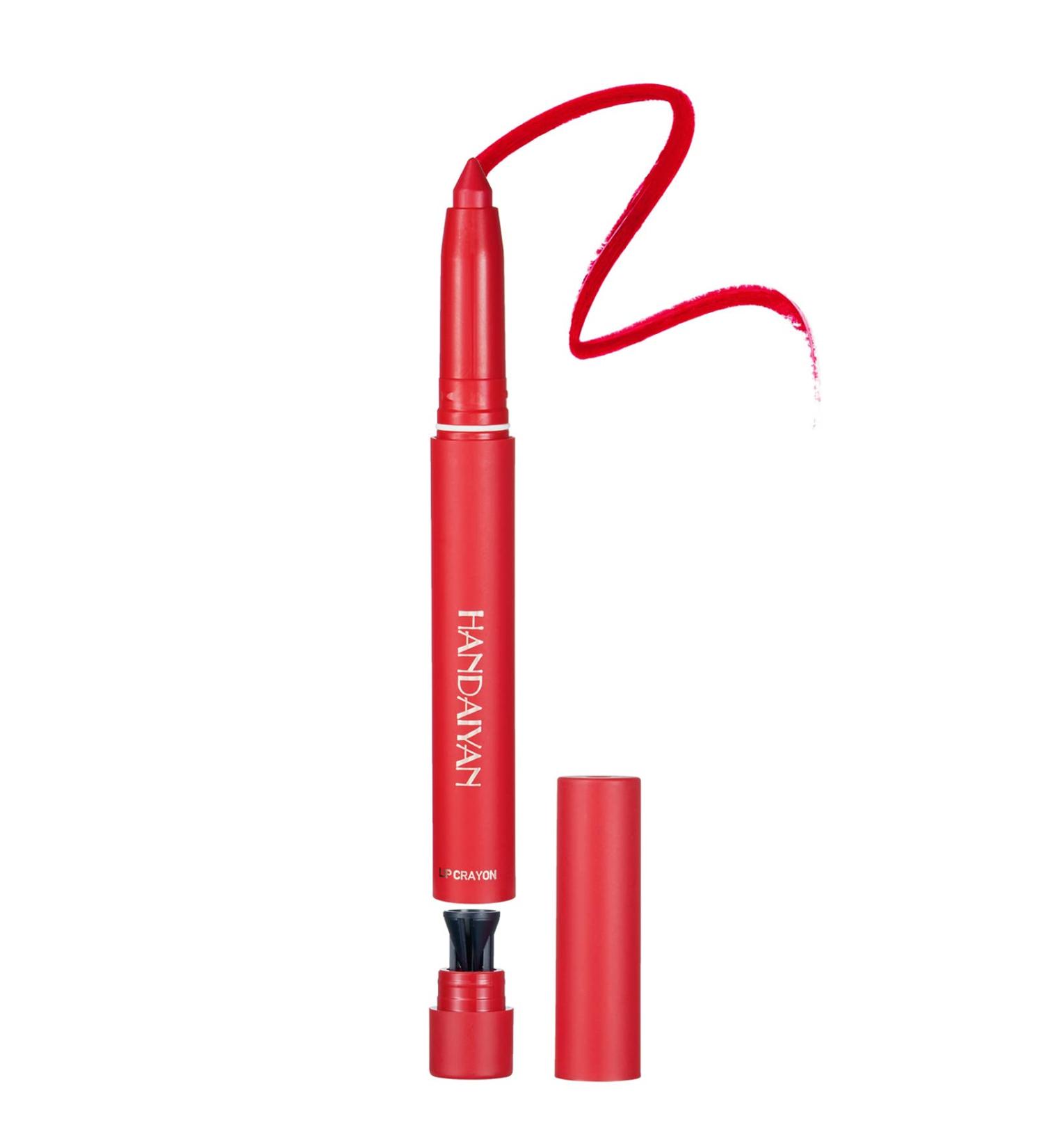  Beliky Girl Lightweight Matte Lipstick with Built-in Pencil Sharpener Rotary Cut Dual Use Waterproof No Drying Lipstick Lipstick Pencil Set (#8) - Buy Online on GoSupps.com