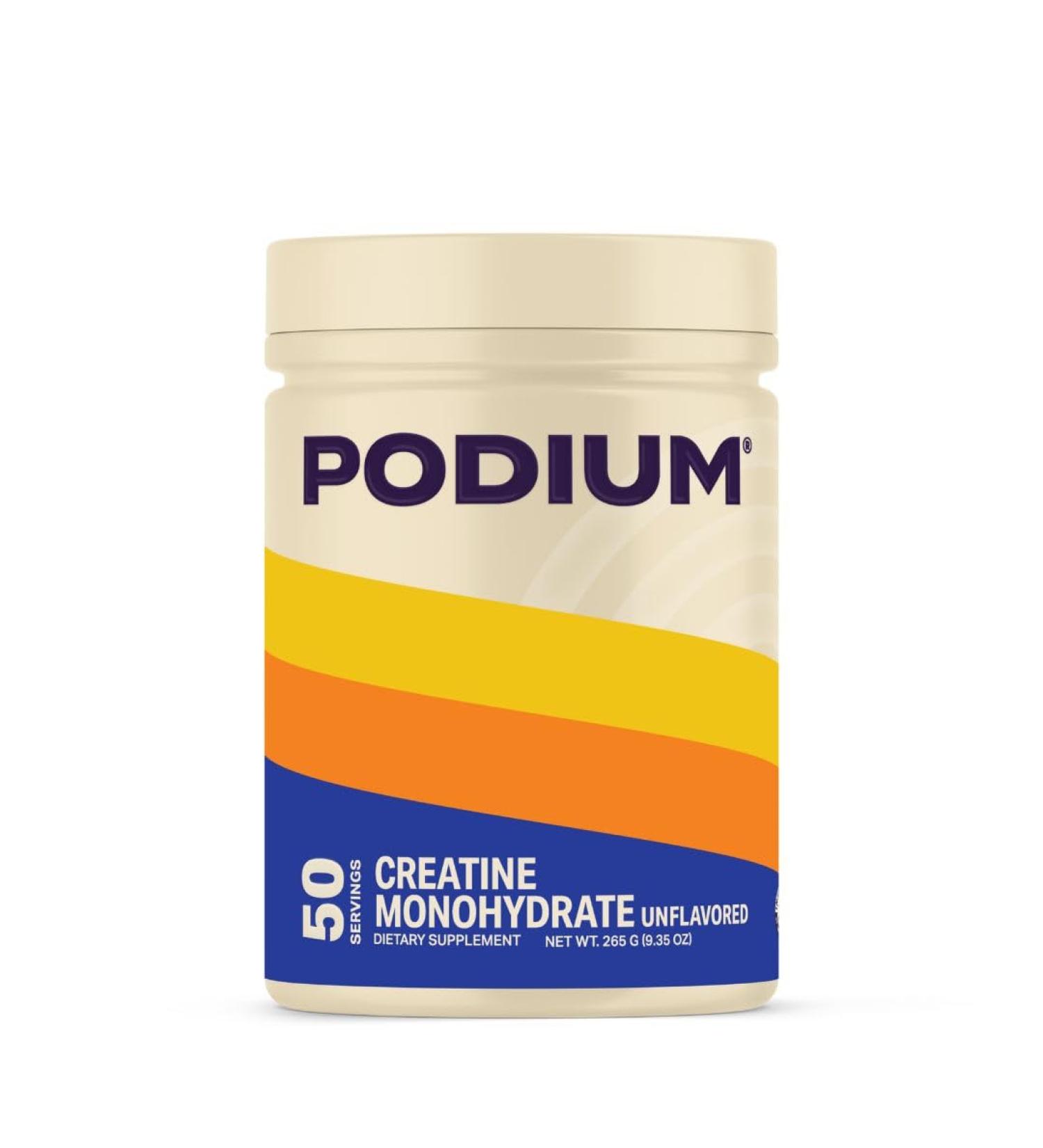 Podium Nutrition Creatine Monohydrate 40 Servings Unflavored Boost Athletic Performance - Buy Online on GoSupps.com