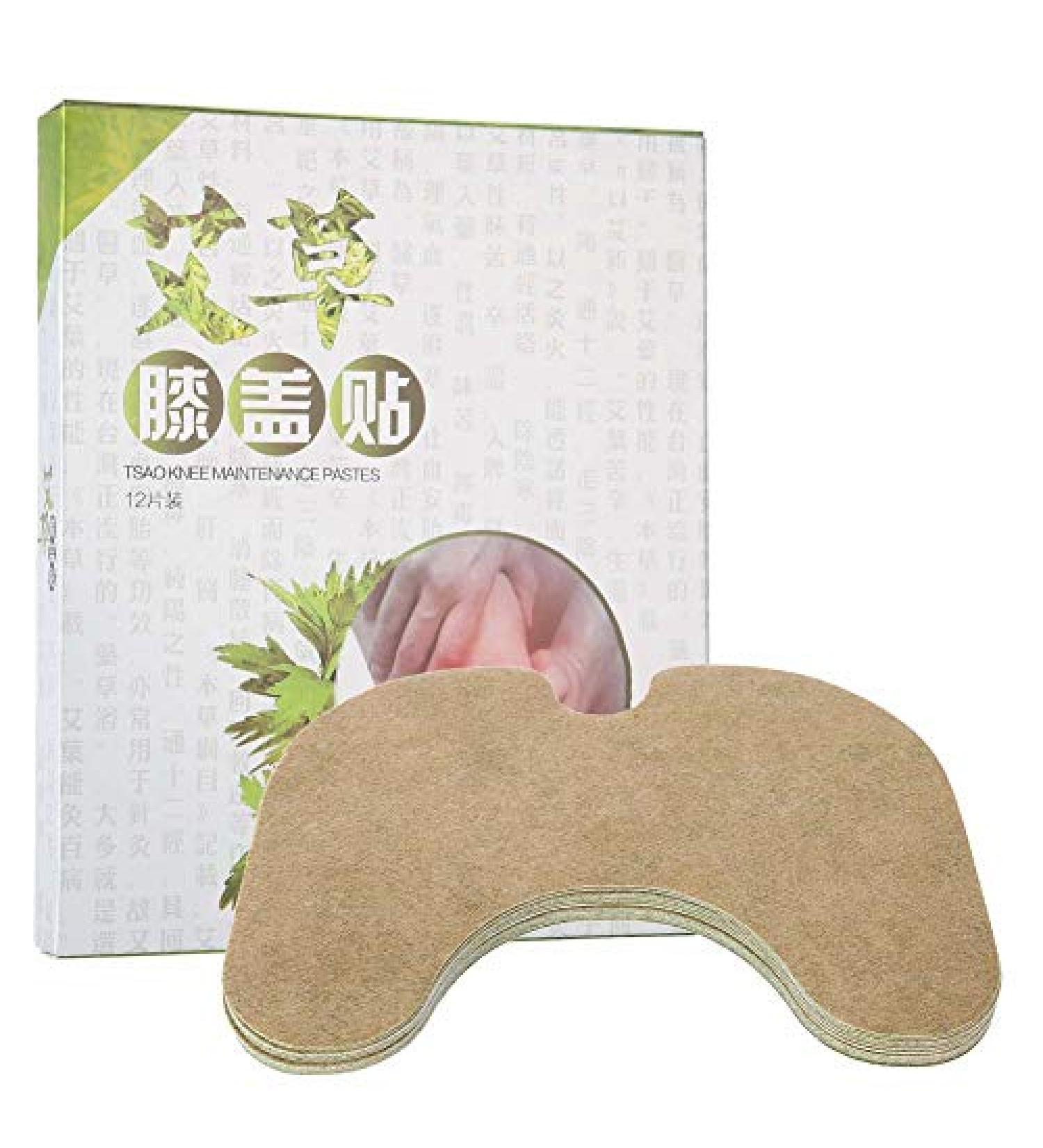 12-Pack Moxibustion Knee Stickers - Self-Warming Chinese Medicine Acupuncture Treatment for Pain Relief - Buy Online on GoSupps.com