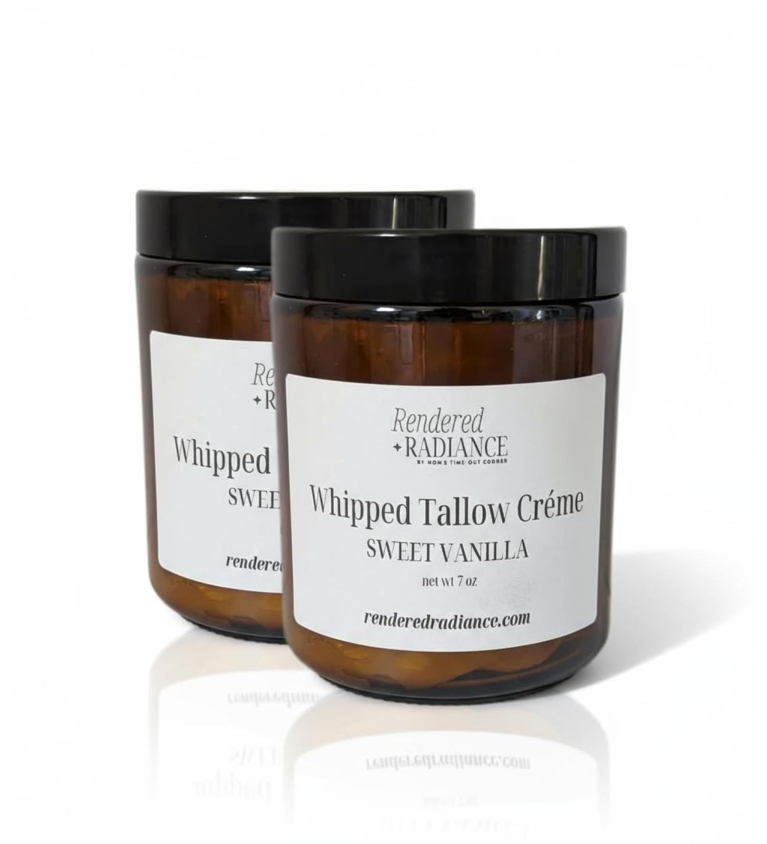 Rendered Radiance Sweet Vanilla Whipped Tallow Body Cr me 7 Ounce (Pack of 2)