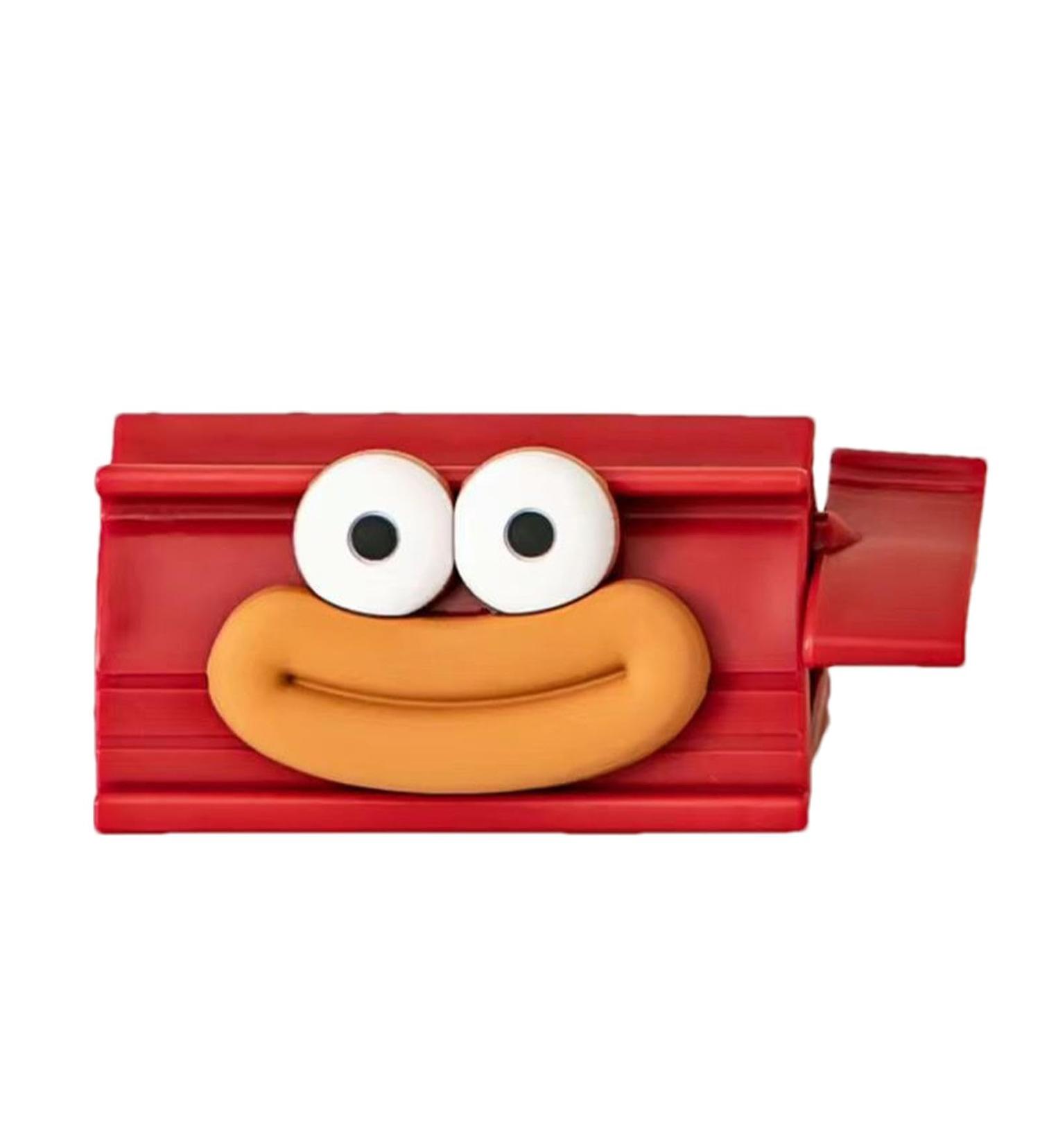 Rolling Toothpaste Squeezer - Cute Smiling Face Tube Squeezer Tool Manual Toothpaste Dispenser Toothpaste Holder Squeezer for Bathroom Restroom Red - Buy Online on GoSupps.com