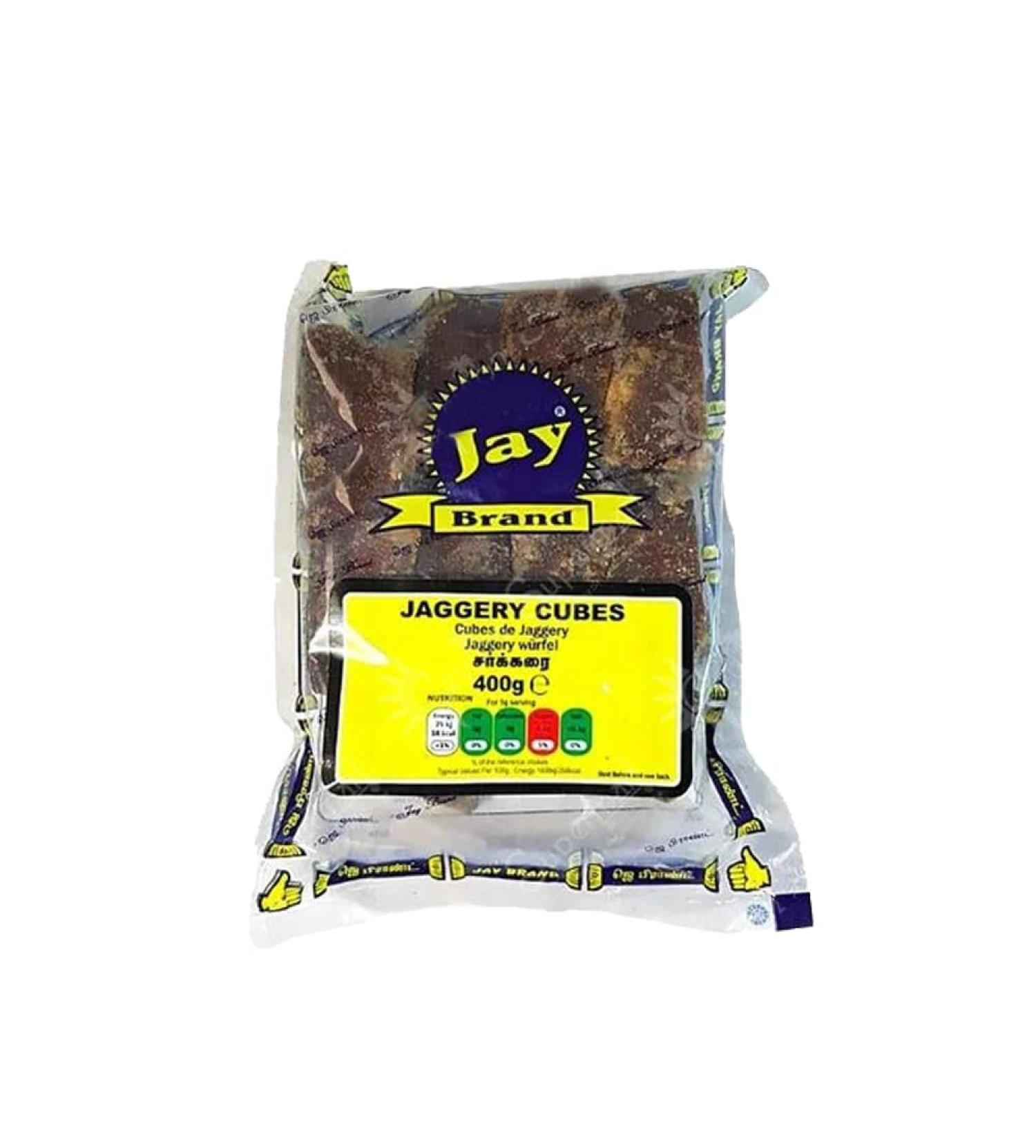 Jay Brand Jaggery Cubes | 350G | White Jaggery | Natural Sweetener | No Preservatives Added |Gluten Free | Indian Origin - Buy Online on GoSupps.com