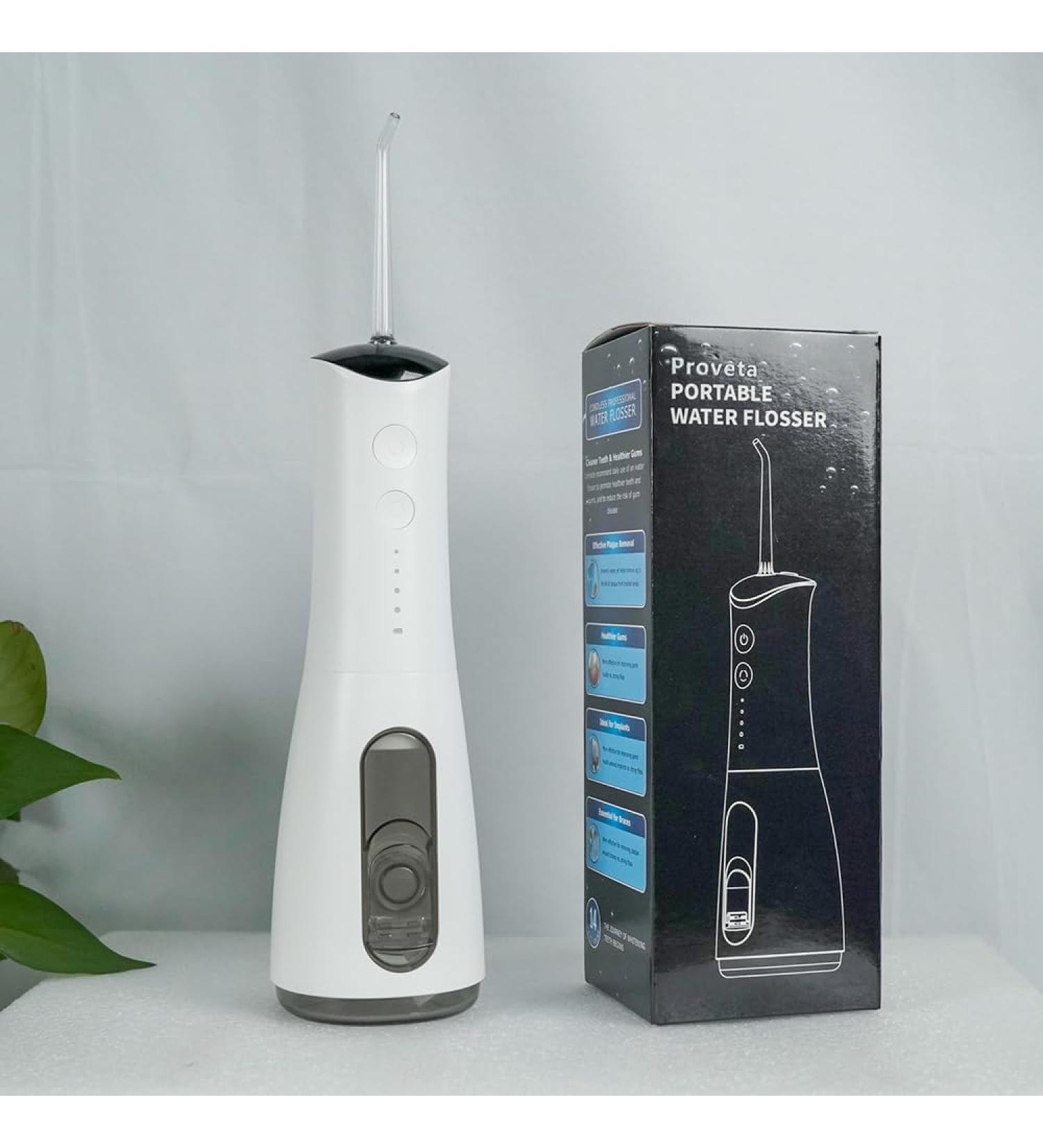 300ml IPX7 Portable Power Flosser - USB Cordless Teeth Cleaner | Travel-Friendly Electric Oral Irrigator - Buy Online on GoSupps.com