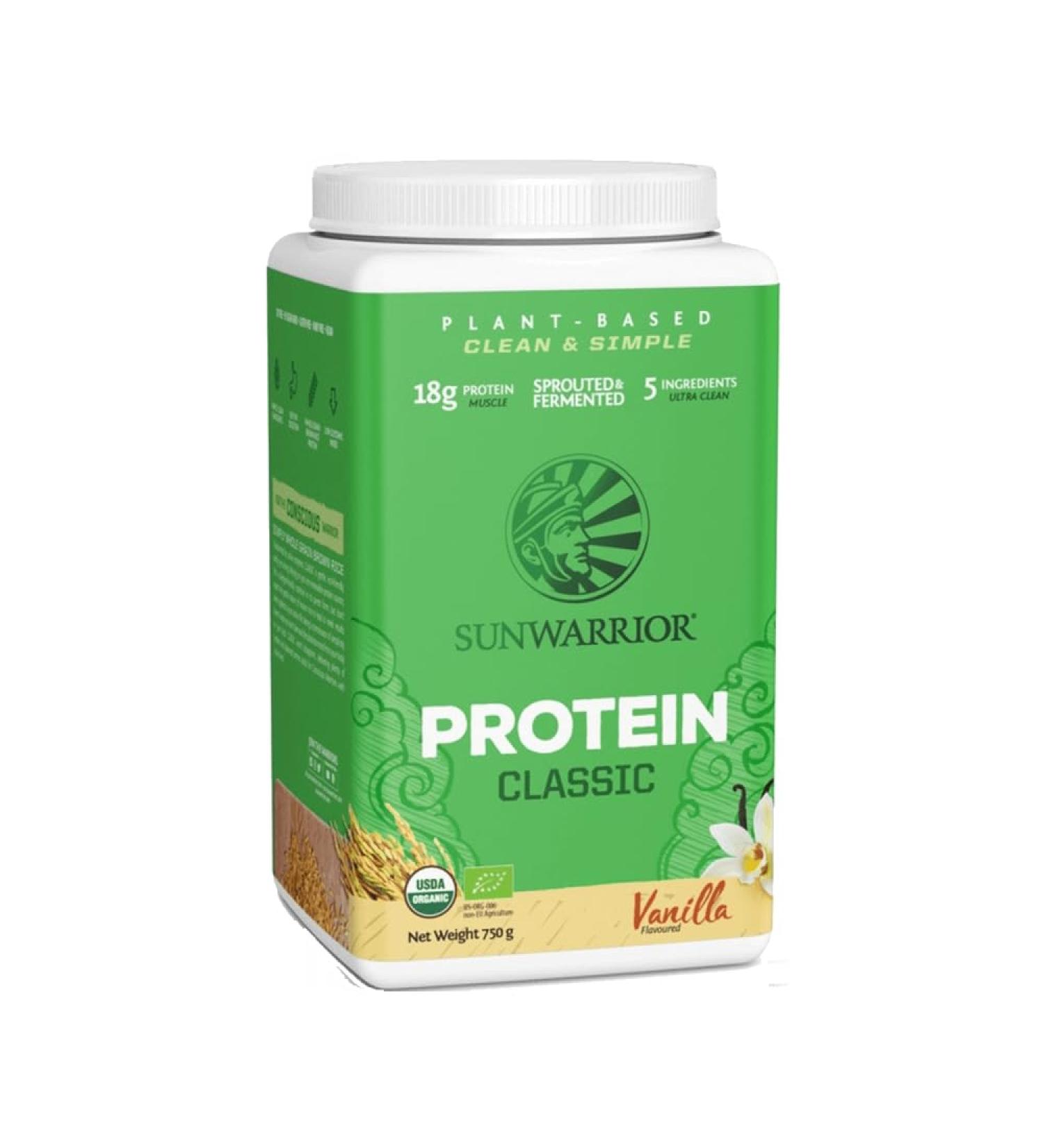 Sunwarrior - Classic Protein Raw Wholegrain Brown Rice Vanilla 750 g