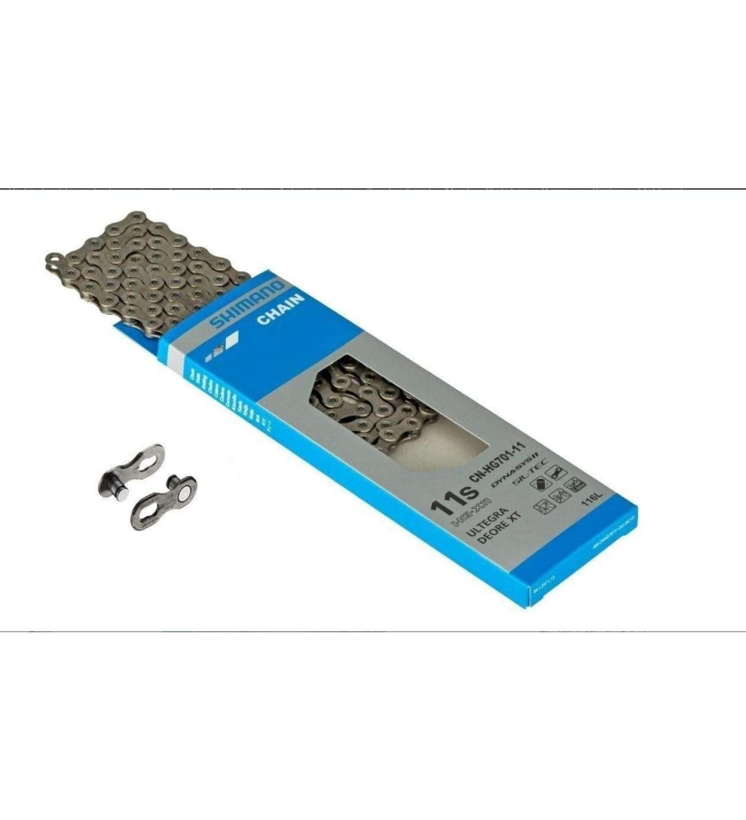 Shimano Ultegra/XT CN-HG701 11-Speed Chain with Quick Link - One Size - Buy Online on GoSupps.com
