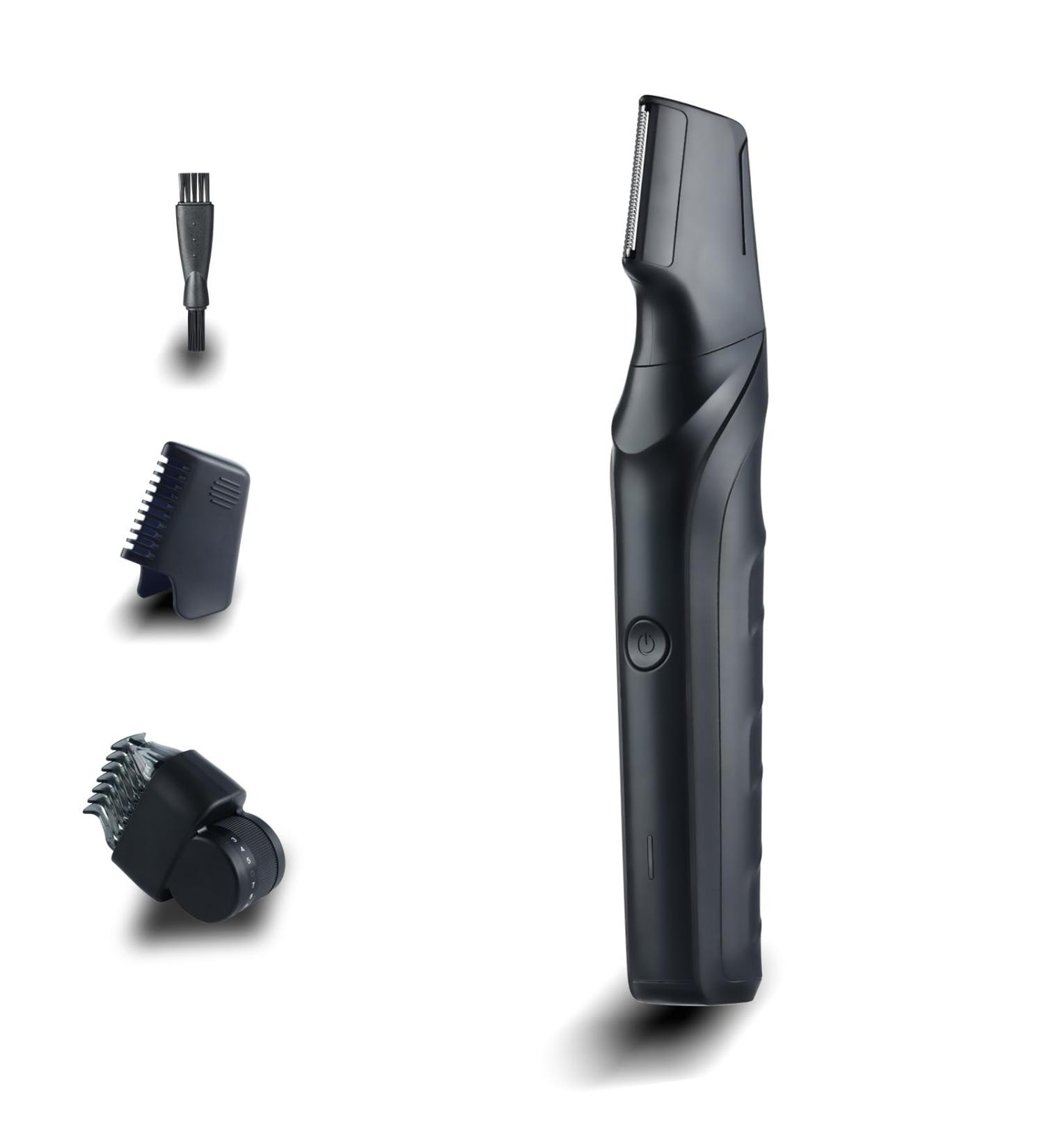 Electric Body Hair Trimmer for Men | Cordless Waterproof Razor | 120 Mins Battery Life | Lightweight V-Shaped Pubic Hair Trimmer for Sensitive Areas - Buy Online on GoSupps.com