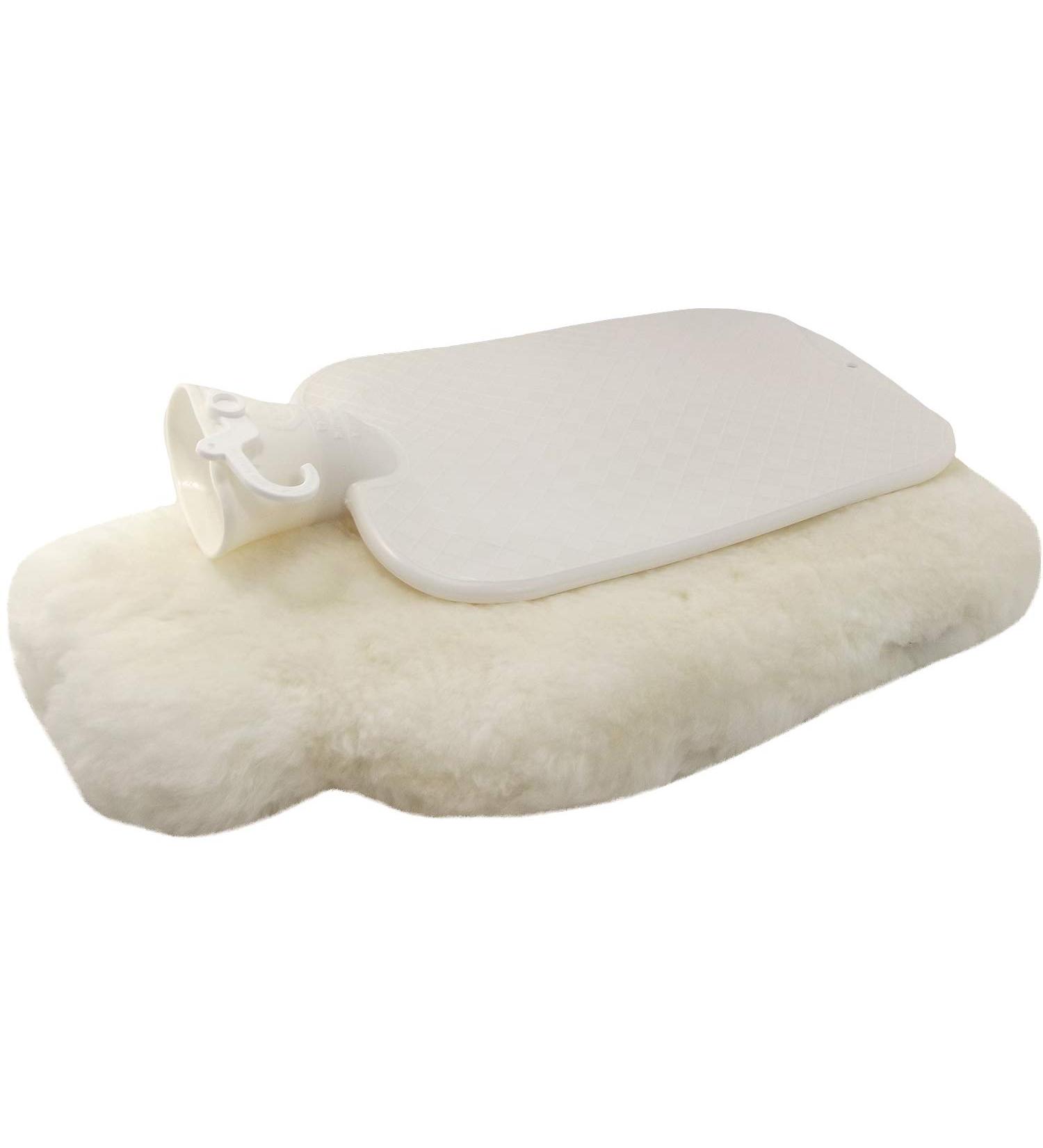 Fellhof Lambskin Hot Water Bottle 2082 Unisex 22 x 35 cm 2 l Beige Large