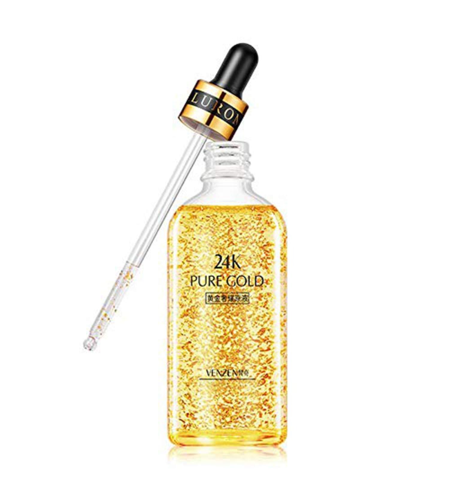 Buy VENZEN 24K Pure Gold Luxurious Glycerin - Hydrating Serum 100ml for Radiant Skin | International Shipping Available - Buy Online on GoSupps.com
