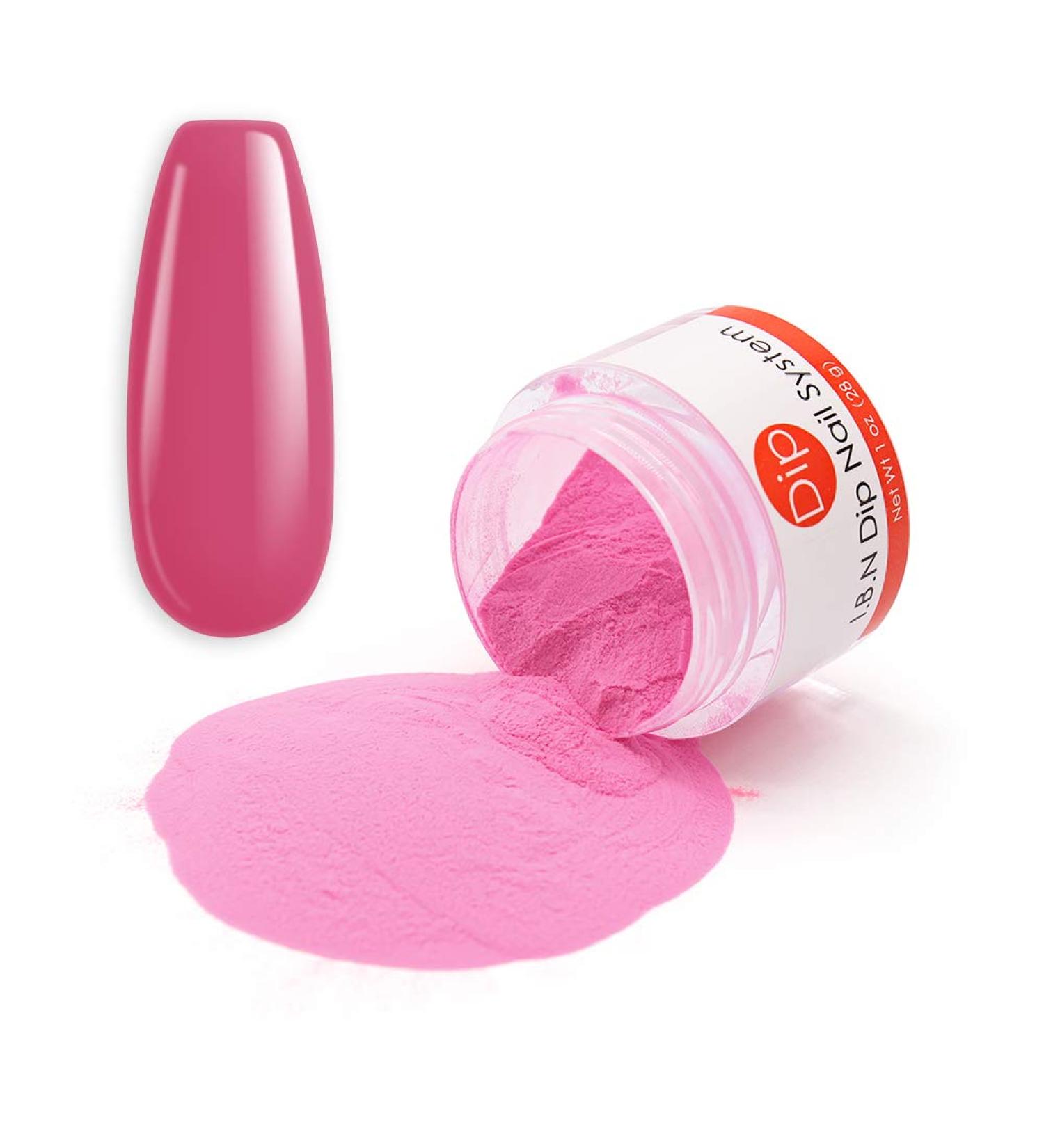 I.B.N Pink Dipping Powder (1oz) - Odor-Free, Long-Lasting French Nail Art Starter Powder - No Lamp Needed - Perfect for Manicure Salon & DIY at Home - Buy Online on GoSupps.com