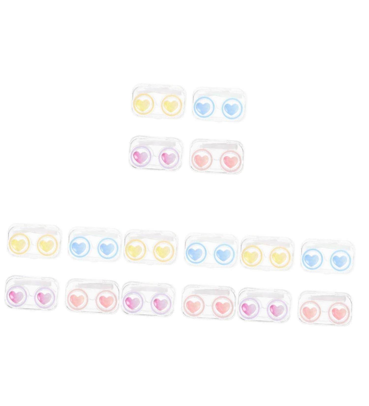 JECOMPRIS 16-Piece Make-Up & Contact Lens Container Set | Portable Storage Box for Cosmetics & Lenses - International Shipping Available - Buy Online on GoSupps.com