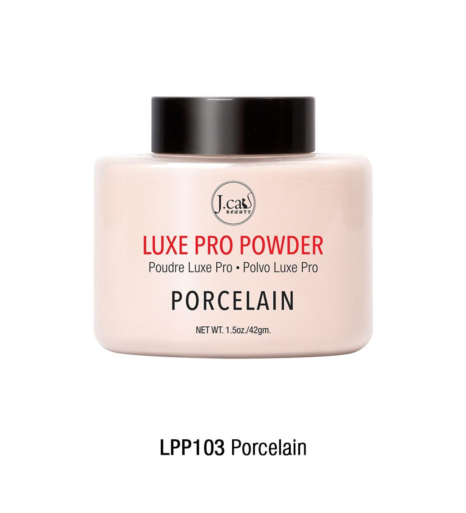 J.Cat Beauty Luxe Pro Powder LPP103 Porcelain 1.5 oz - Flawless Finish Makeup - Buy Online on GoSupps.com