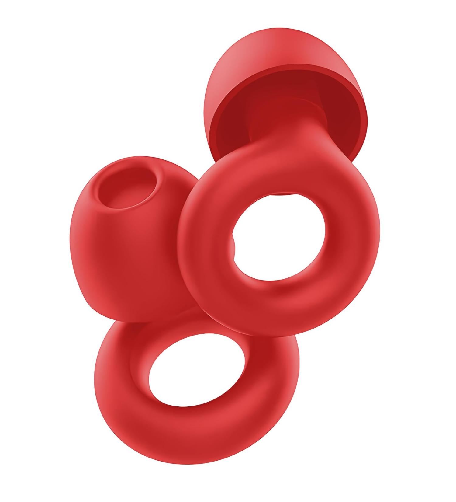 Waymaytecy Reusable Earplugs for Noise Reduction | Soft Silicone Hearing Protection for Sleep Travel Work & More (Red) - Buy Online on GoSupps.com