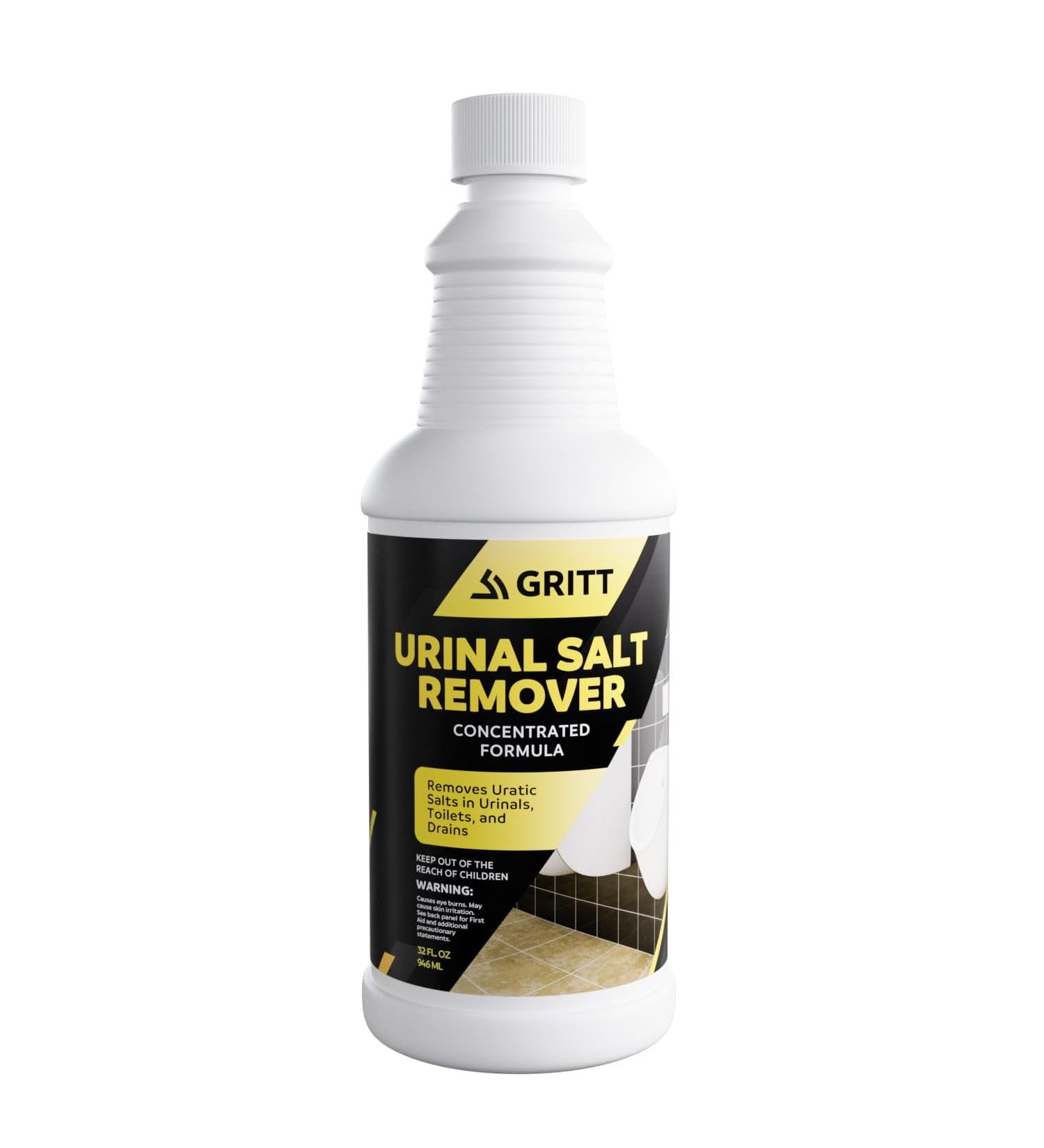 Urinal Salt Remover Concentrate - Eliminates Urine Odor & Uric Acid Buildup | 32 oz Odor Control & Calcium Remover - Buy Online on GoSupps.com