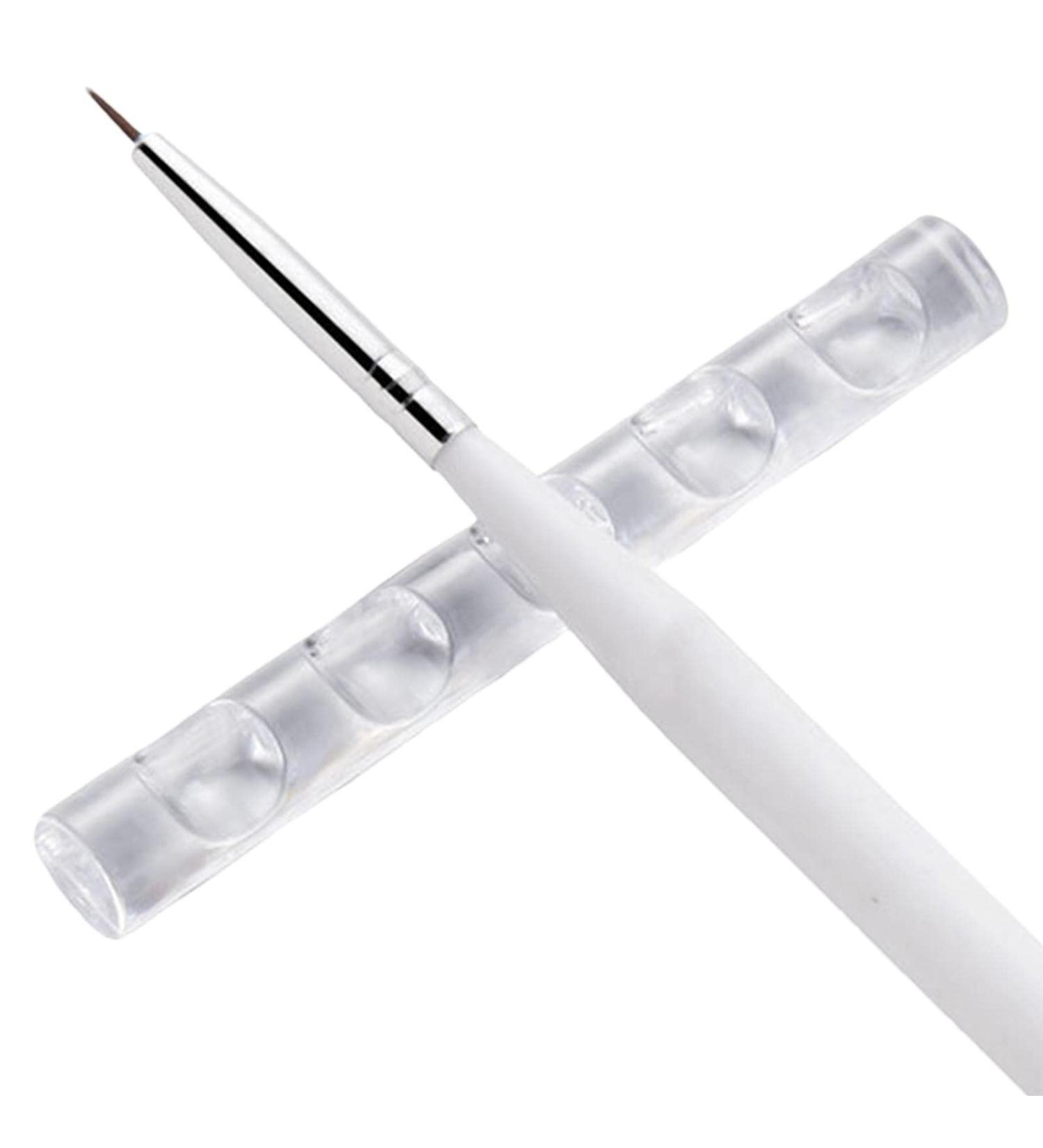 Brush Holder | 5-Grids Makeup Brush Stand Holder Clear Organizer Holder for Drawing Pens Manicure Nail Carving Pencils Fulenyi - Buy Online on GoSupps.com