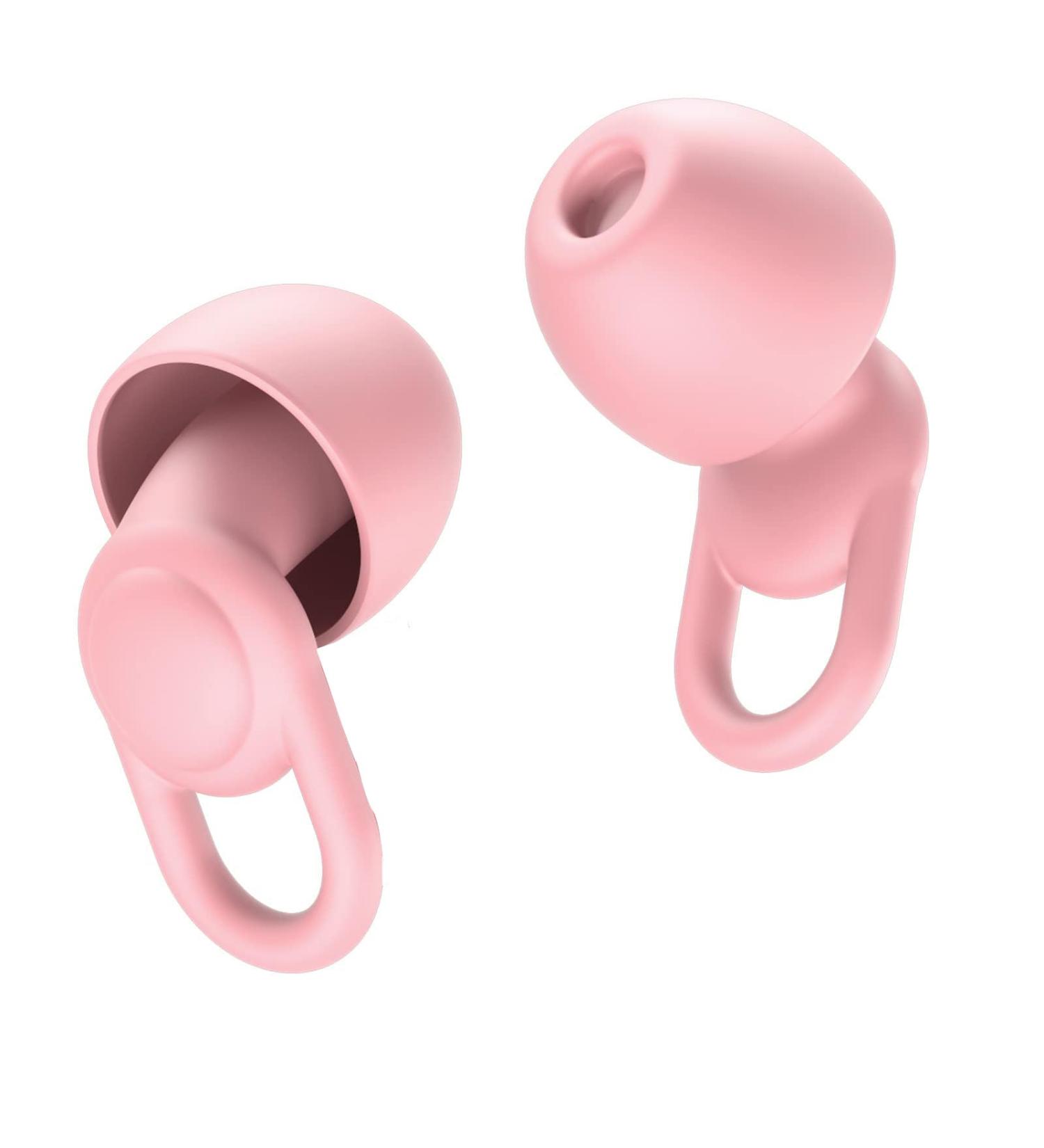 Reusable Ear Plugs for Sleeping - Noise Cancelling Hearing Protection Snoring & Concert Ear Protection - Flexible Silicone - Pink Medium - -30dB - Buy Online on GoSupps.com