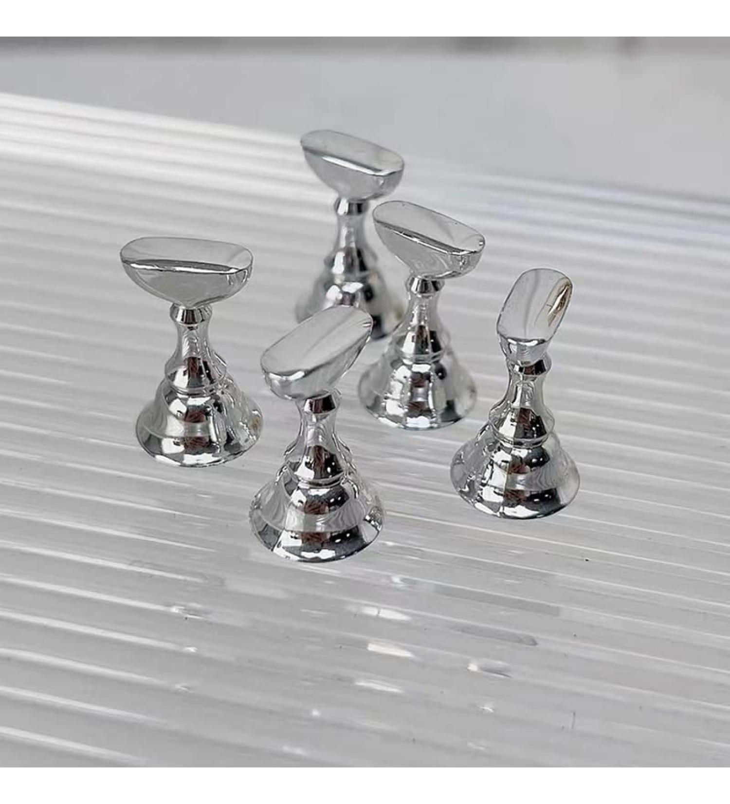 Nail Display Stand Holder - Magnetic Nail Practice Shelf with 5PCS Hooks for Salon Manicure - Buy Online on GoSupps.com