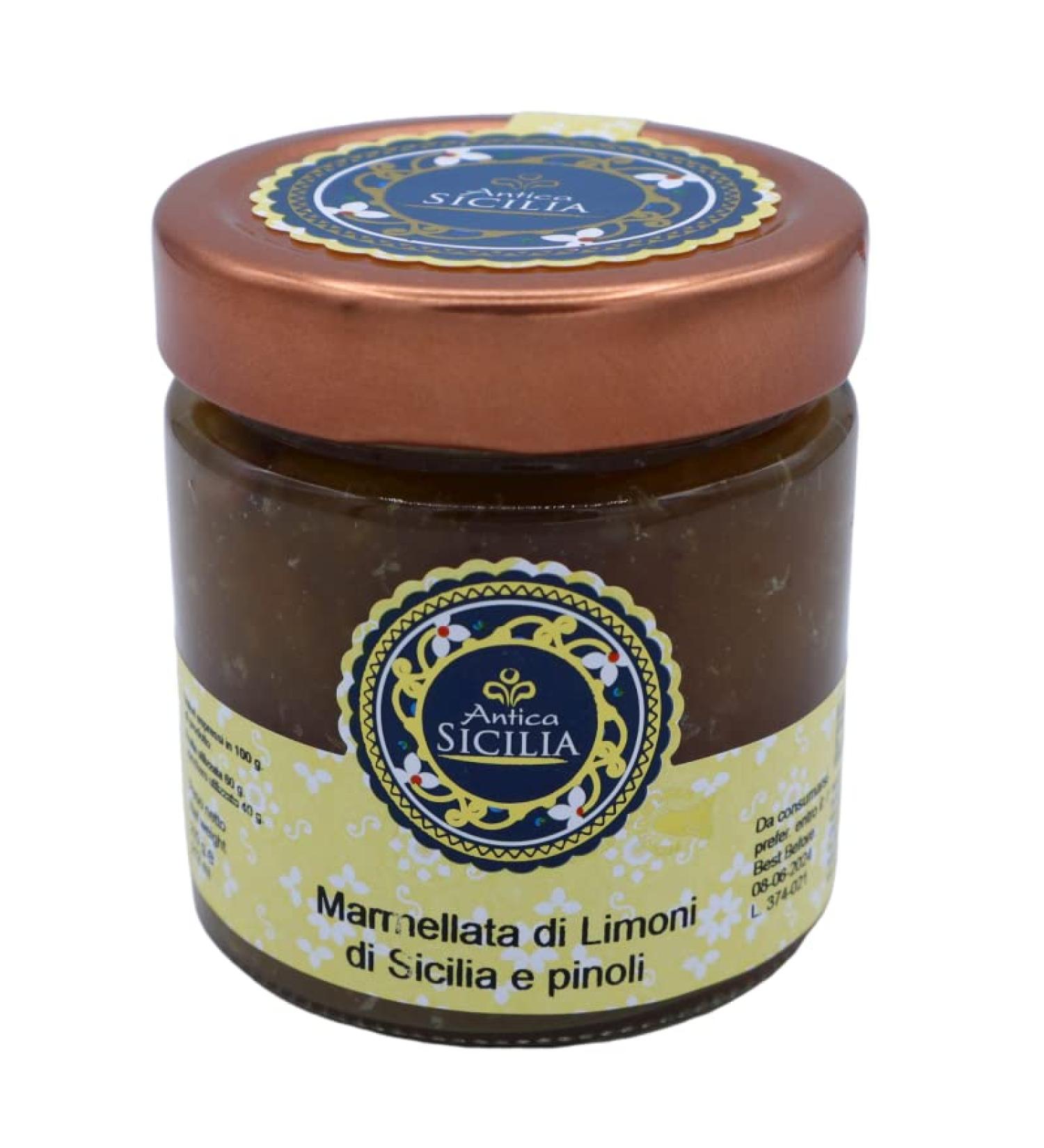 ANCIENT SICILIA Sicilian lemon and pine nuts jam 210g - Buy Online on GoSupps.com