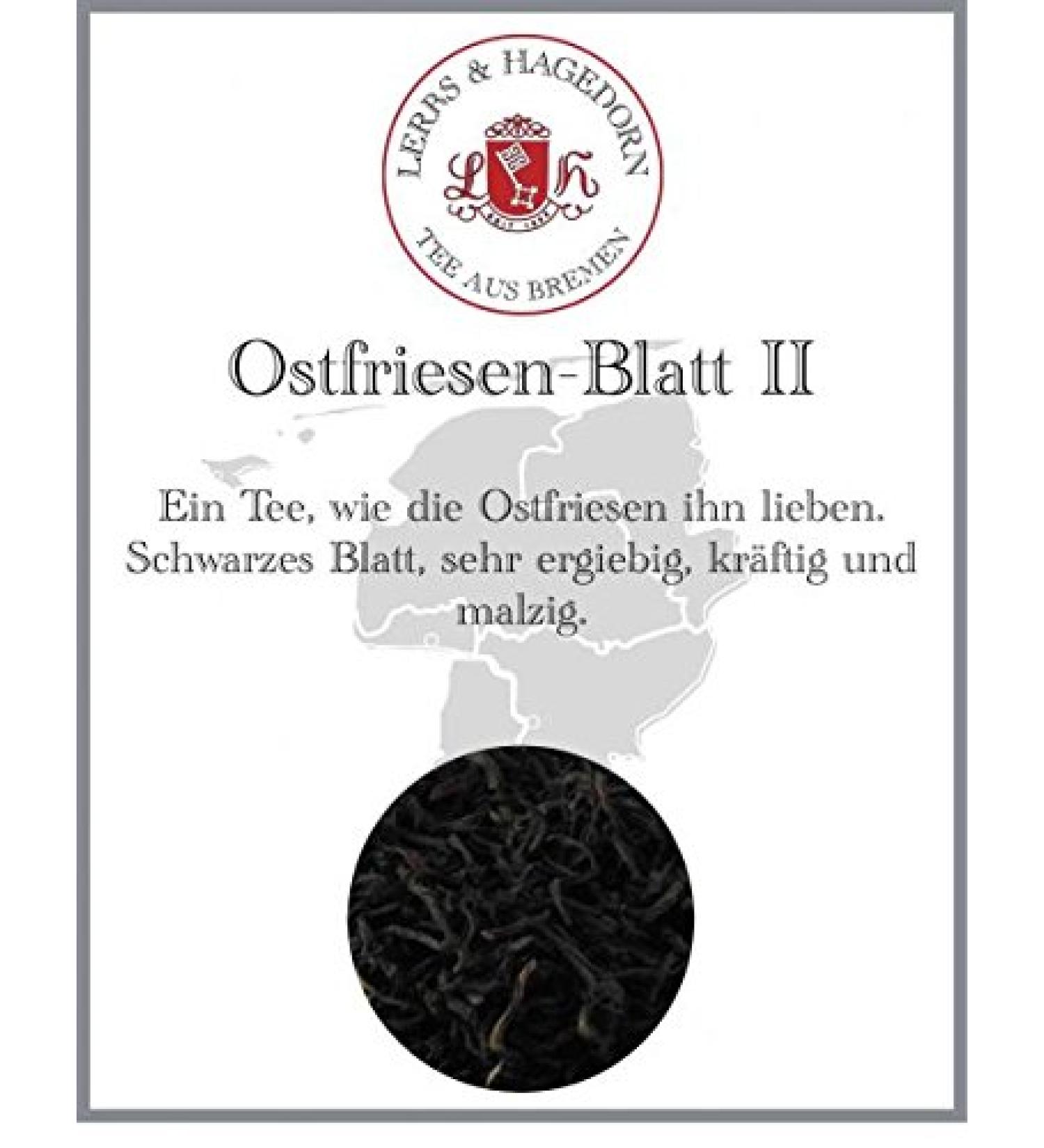  Lerbs & Hagedorn Lerbs & Hagedorn Ostfrisesen Blatt II | Very economical strong malted tea 250 g (about 21 liters) of black tea with leaves - Buy Online on GoSupps.com