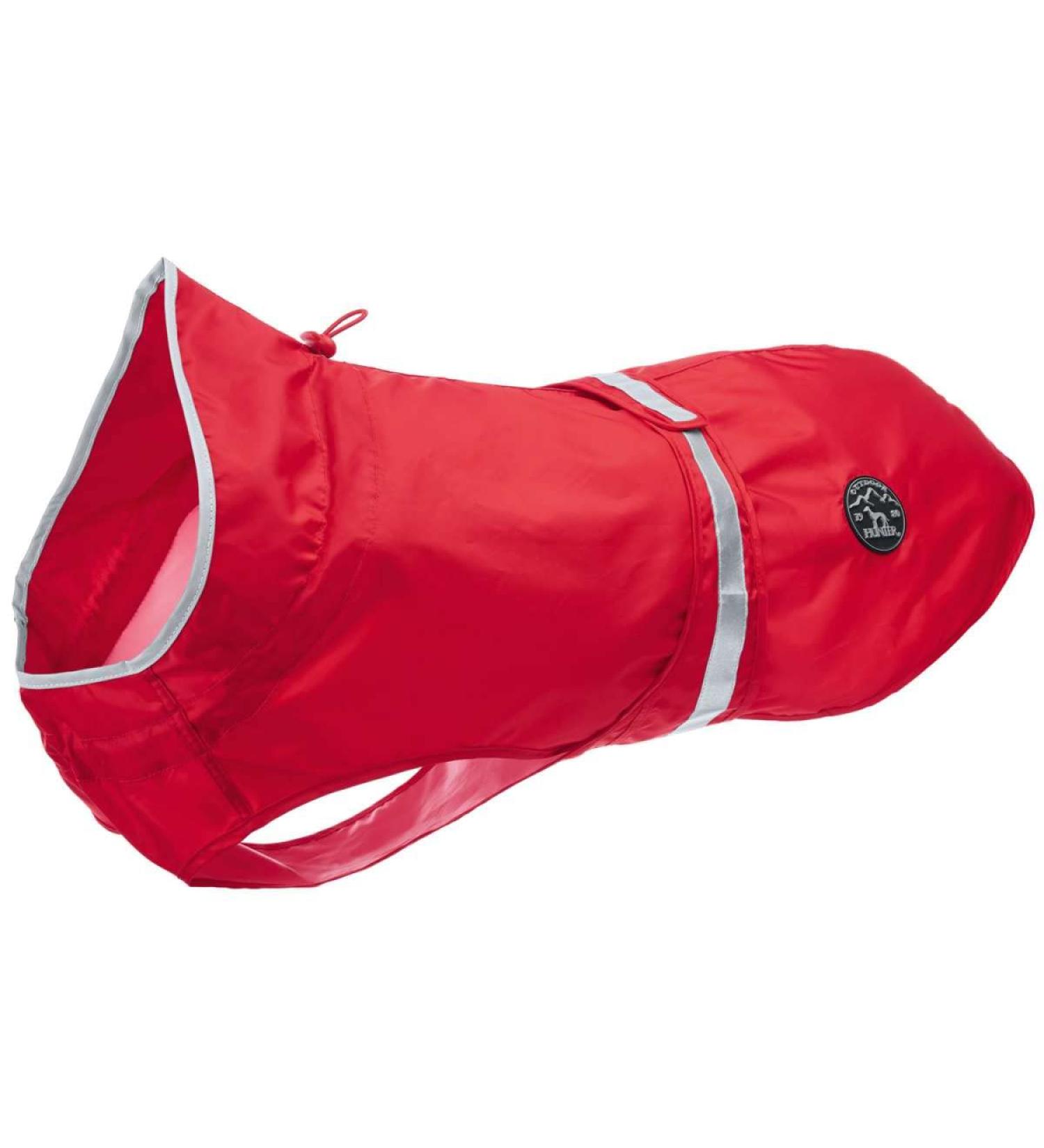 HUNTER UPPSALA Rain Dog Raincoat - Reflective Stripes Size 35 Red | Shop Internationally for Quality Pet Gear - Buy Online on GoSupps.com