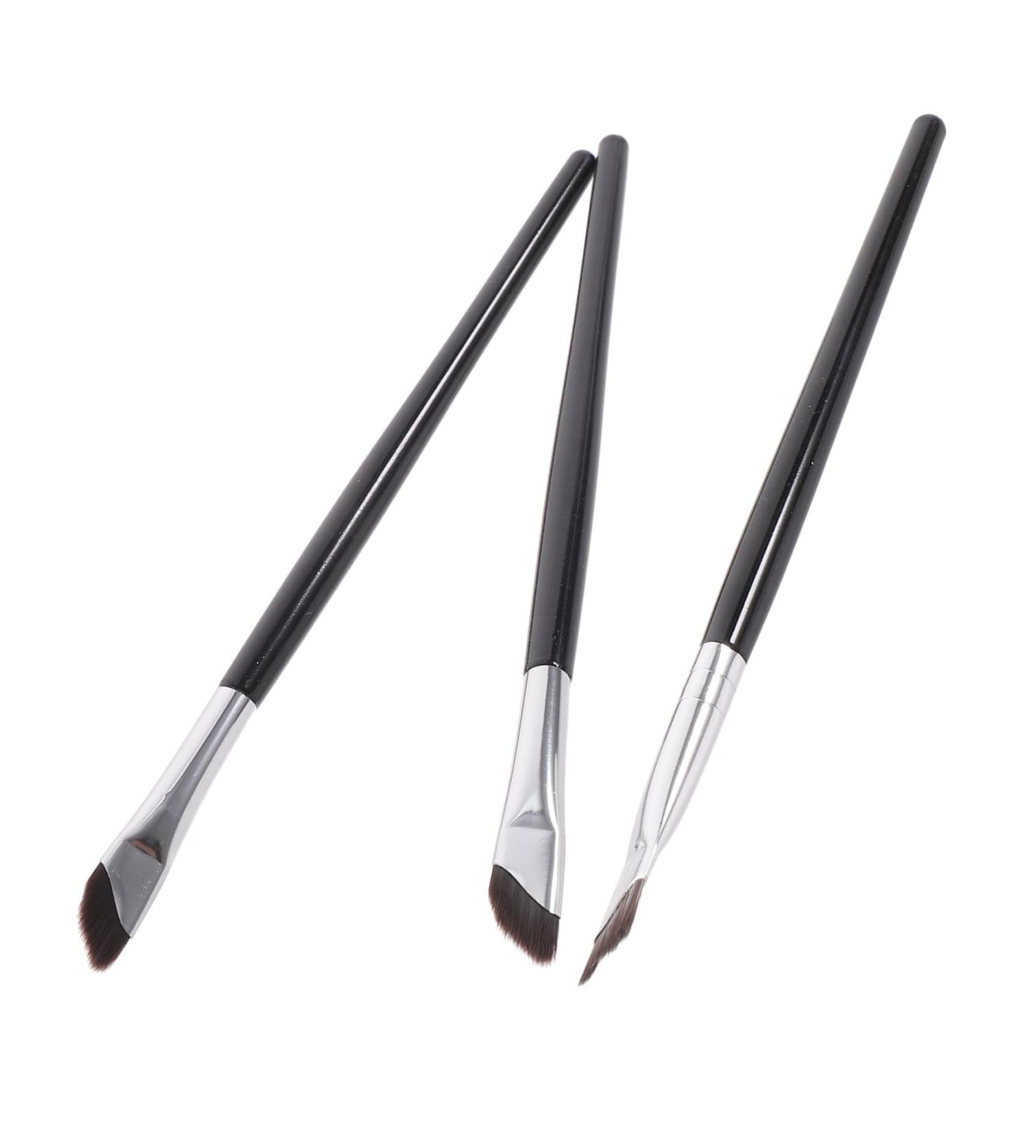Healeved 3pcs Set Liner Brush Eyeliner Tool Applicator Eye Brush Angled Concealer Brush Eyeshadow Brush Brow Brush Angled Makeup Brush Eyeliner Applicator Tool Eyebrow Concealer - Buy Online on GoSupps.com