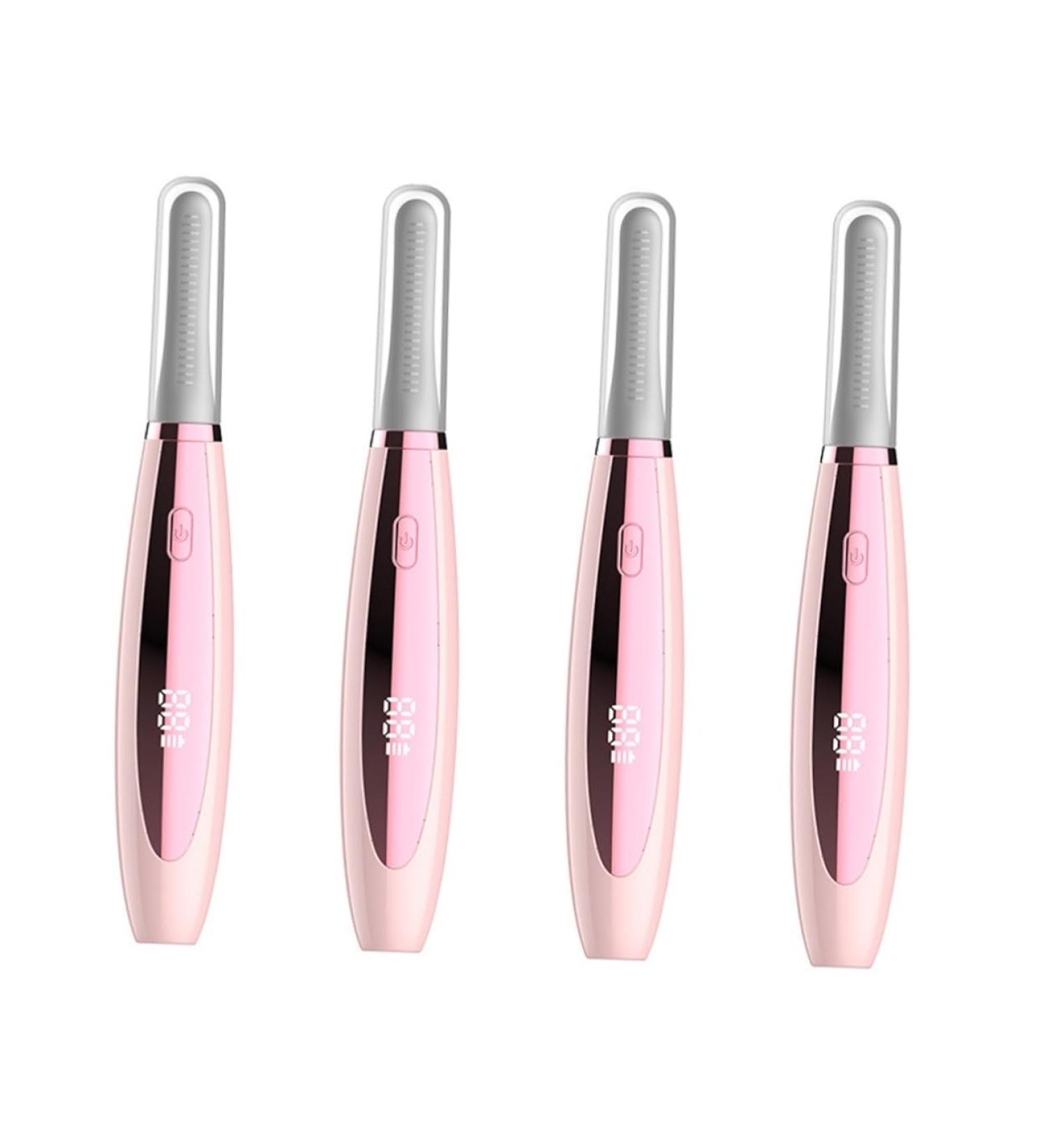 Mipcase 4pcs Electric Eyelash Curler Set - Rechargeable & Heating Lash Curler for Perfect Curls | Mini Hair Crimper in Abs Pink - Shop Now - Buy Online on GoSupps.com