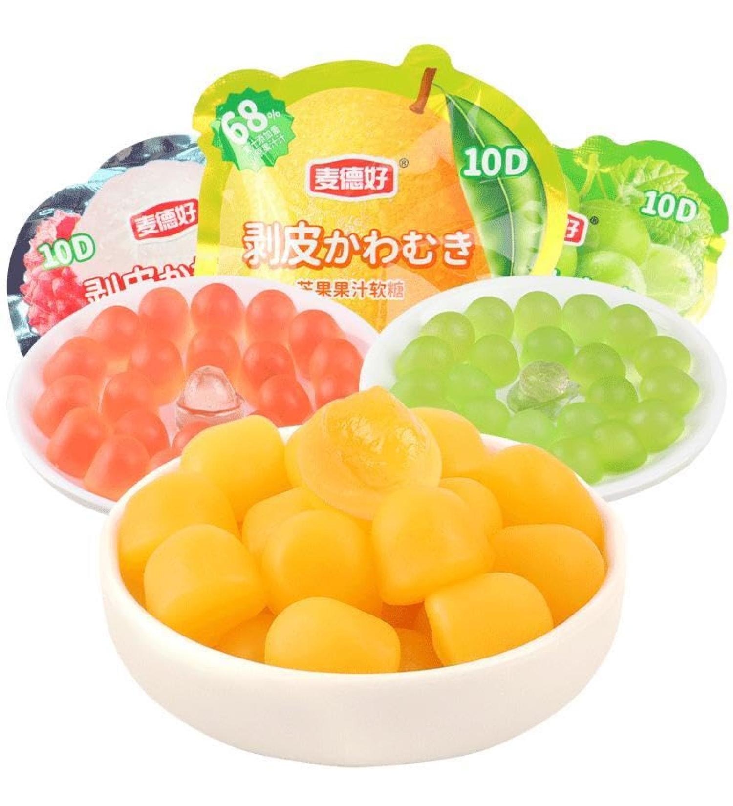 Peeling Fruit Fudge Mango Flavored Soft Candy White Peach Litchi Fruit Juice Content Gummy Candy Chewing Candy Candy Desserts Wedding Candies Casual Snacks gift pack (Mango flavor 10bag) Mango flavor 10bag - Buy Online on GoSupps.com