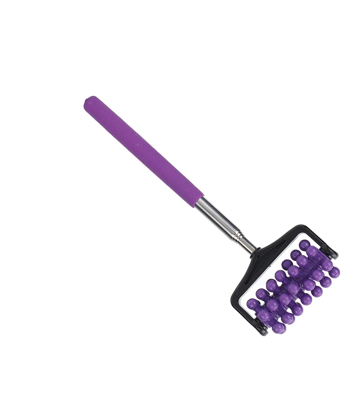 Verdant Touch Telescopic Massage Stick - Back Pain Relief Roller for Muscle Soreness - Purple - Buy Online on GoSupps.com