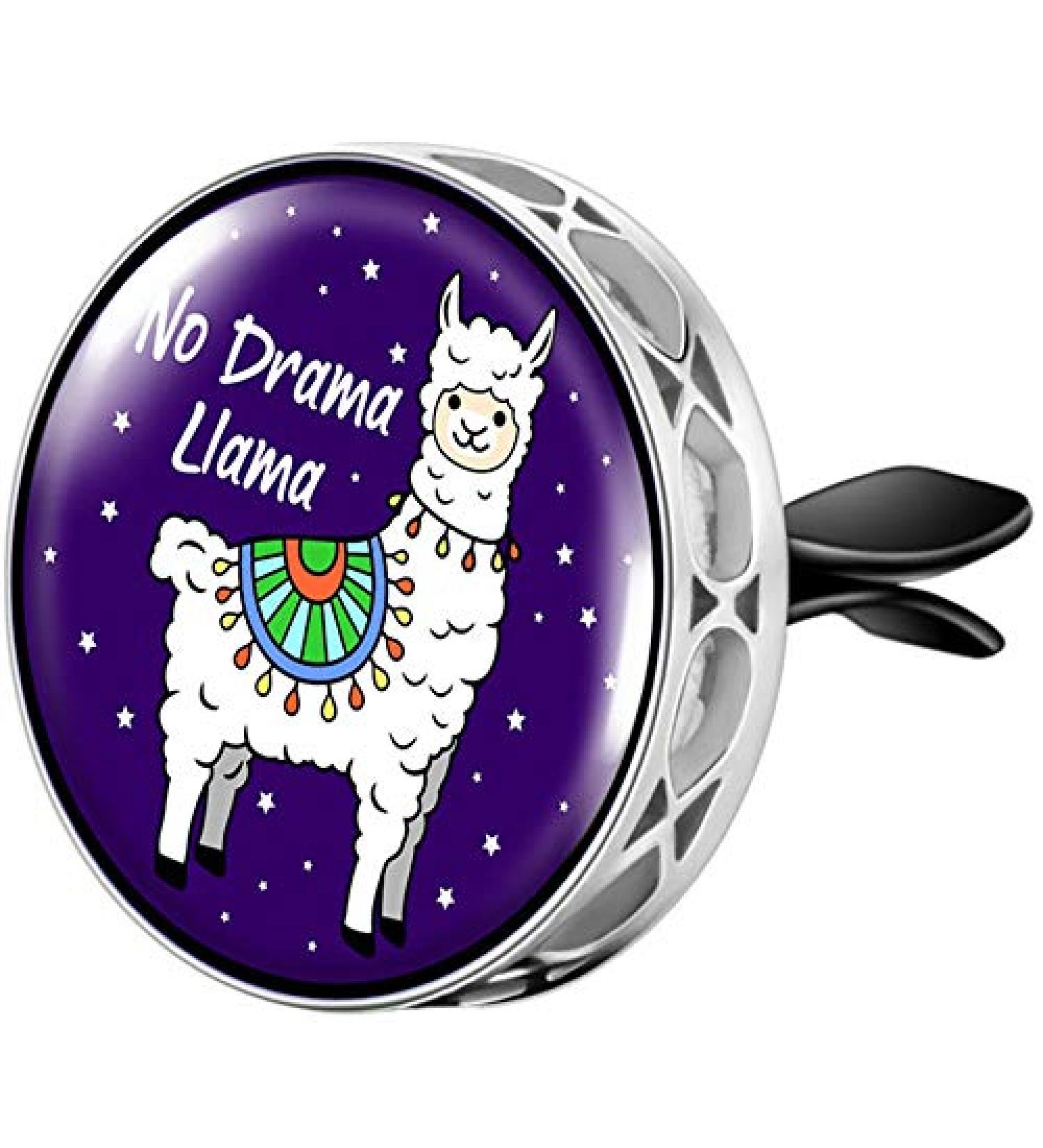 Wild Essentials No Drama Llama Aromatherapy Car Air Freshener | Essential Oil Vent Diffuser with Clip & 8 Color Refills - International Shipping Available - Buy Online on GoSupps.com