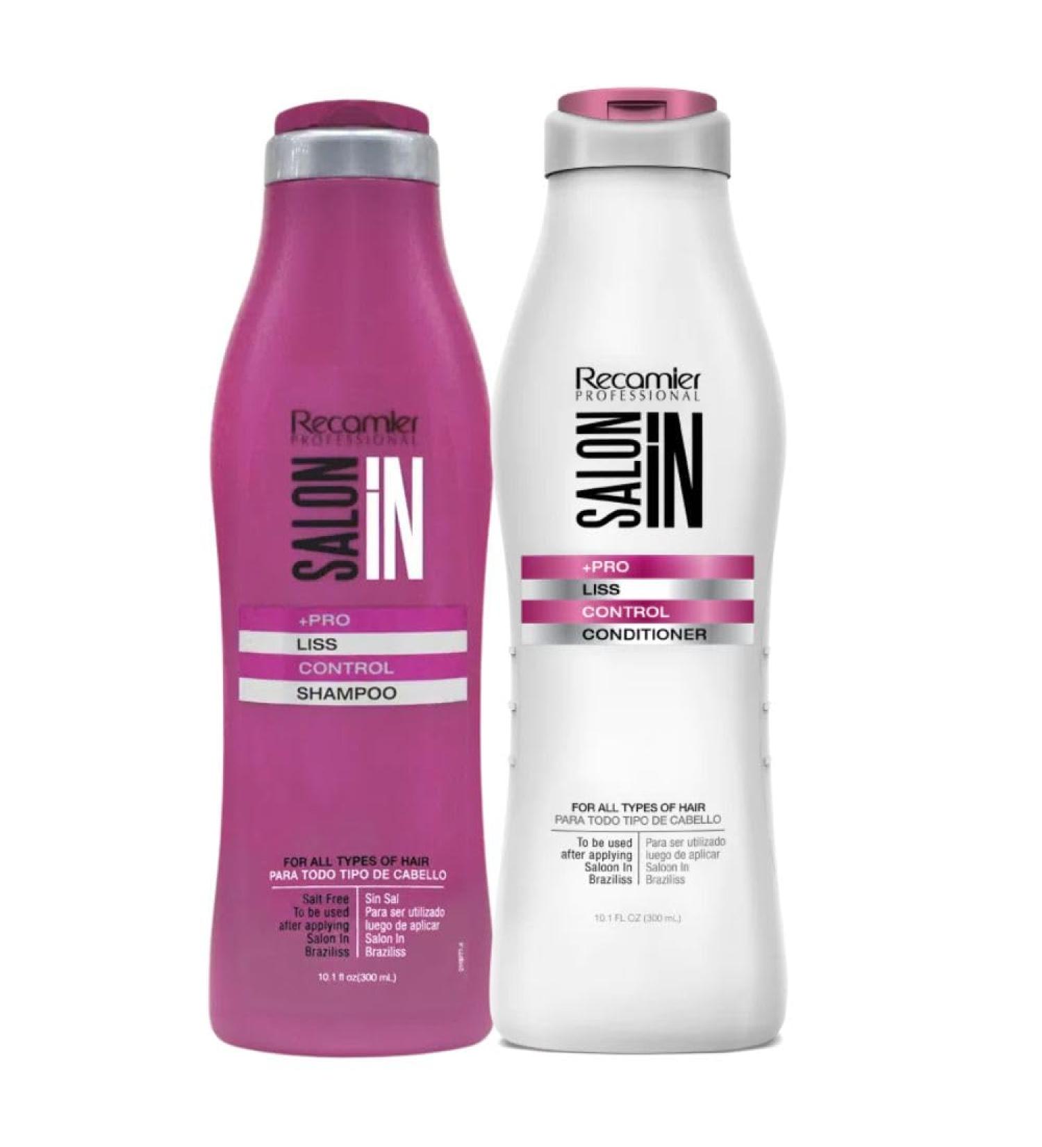 Recamier Salon In Shampoo y Acondicionador Liss Control (pack 2) Salon In 300mL Shampoo Recamier Y Acondicionador Recamier Liss Control - Buy Online on GoSupps.com