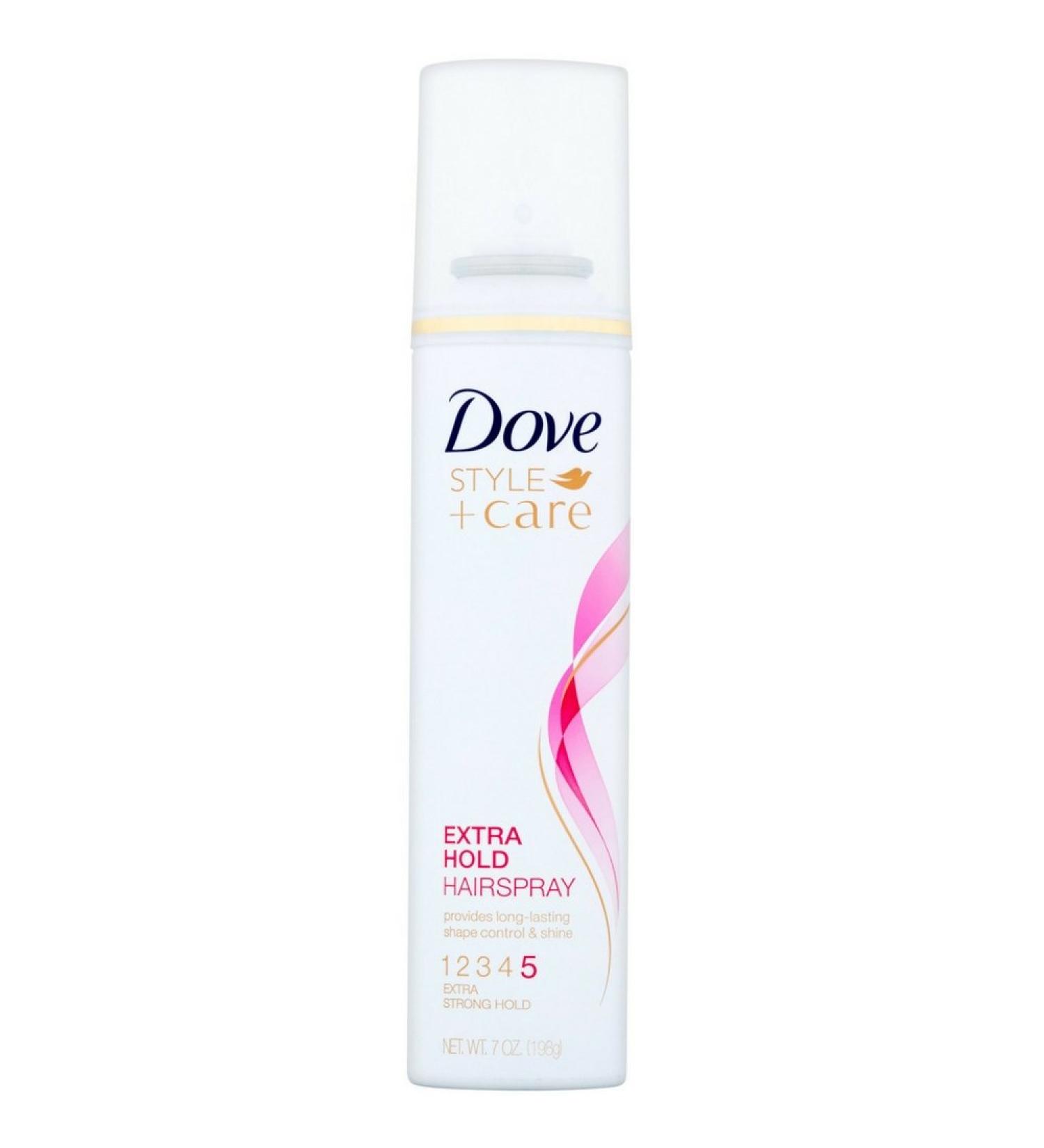 Dove Style Plus Care Strength And Shine Extra Hold Aerosol Hairspray 7 oz(pack of 4)