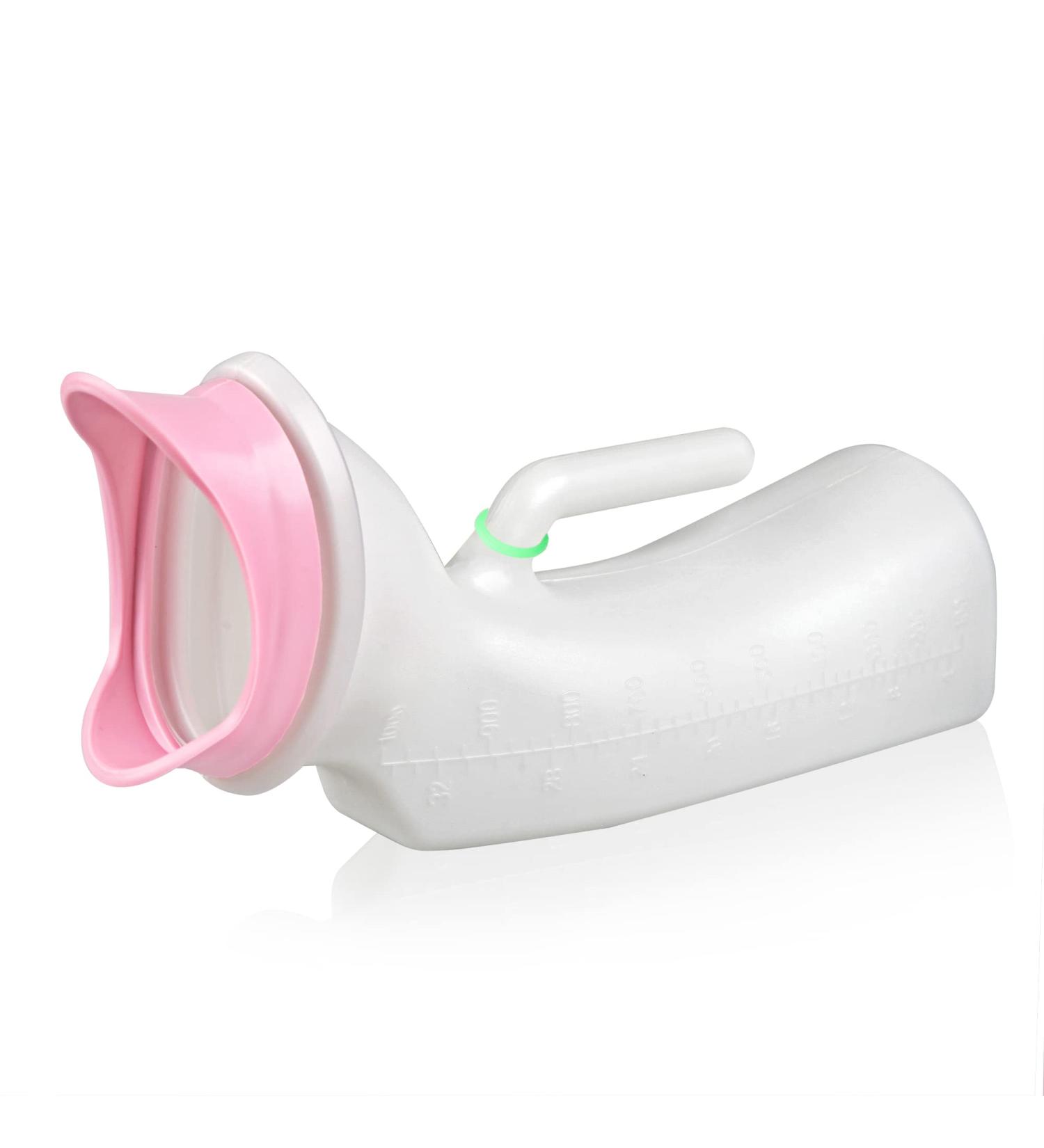 MINIVON Female Urinal for Women - 32oz/1000mL Pee Bottle Bedside  Glow in The Dark Urination Device for Elderly Bedridden Patients in Bed  Urinary Chamber Portable Urine Bottle for Travel - Buy Online on GoSupps.com
