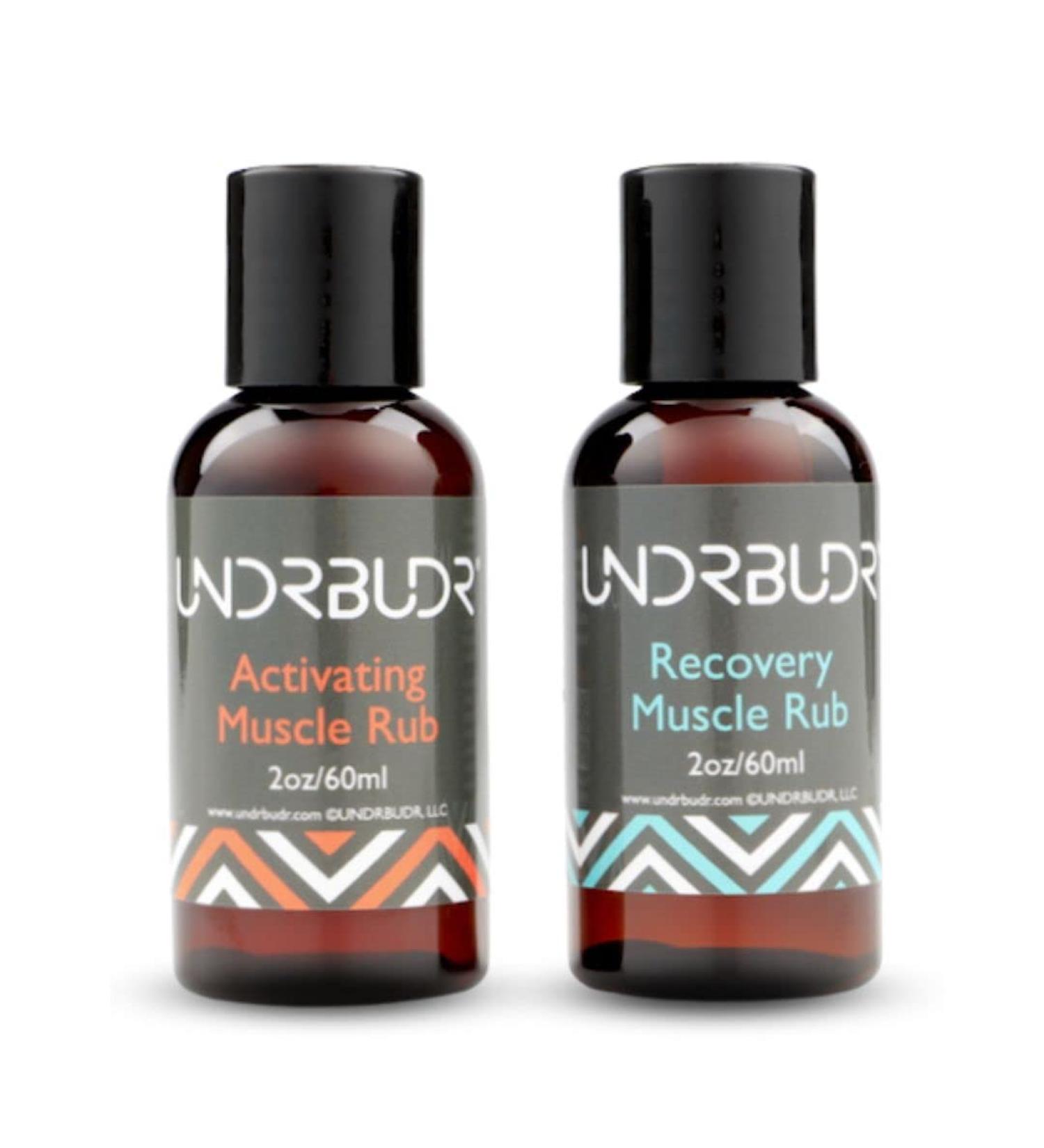 Activating Muscle Rub Recovery Muscle Rub Pre-Activity & Post Activity Combo 2oz Oil Each