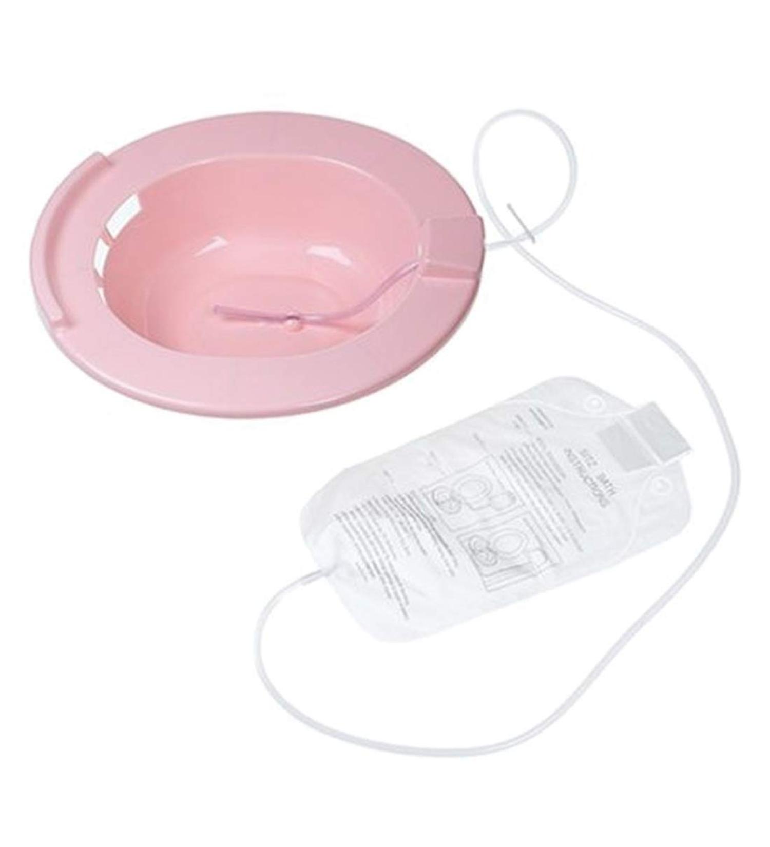 Carex Sitz Bath for Hemorrhoidal Relief - Ideal for Post-Episiotomy Patients (Pink) - Buy Online on GoSupps.com