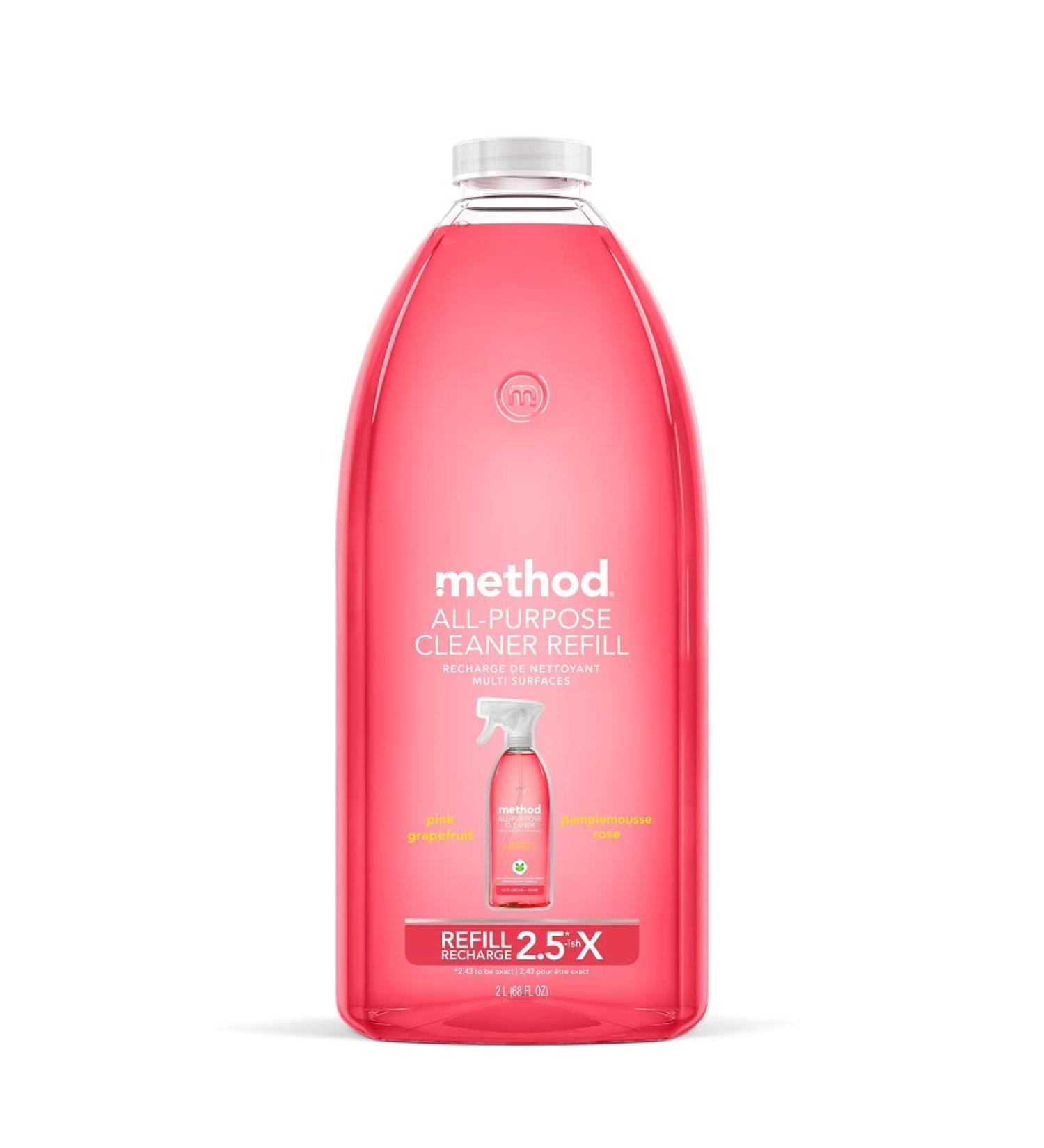 Method All-Purpose Cleaner Refill - Pink Grapefruit 68 Fl Oz | Eco-Friendly & Effective International Shipping - Buy Online on GoSupps.com