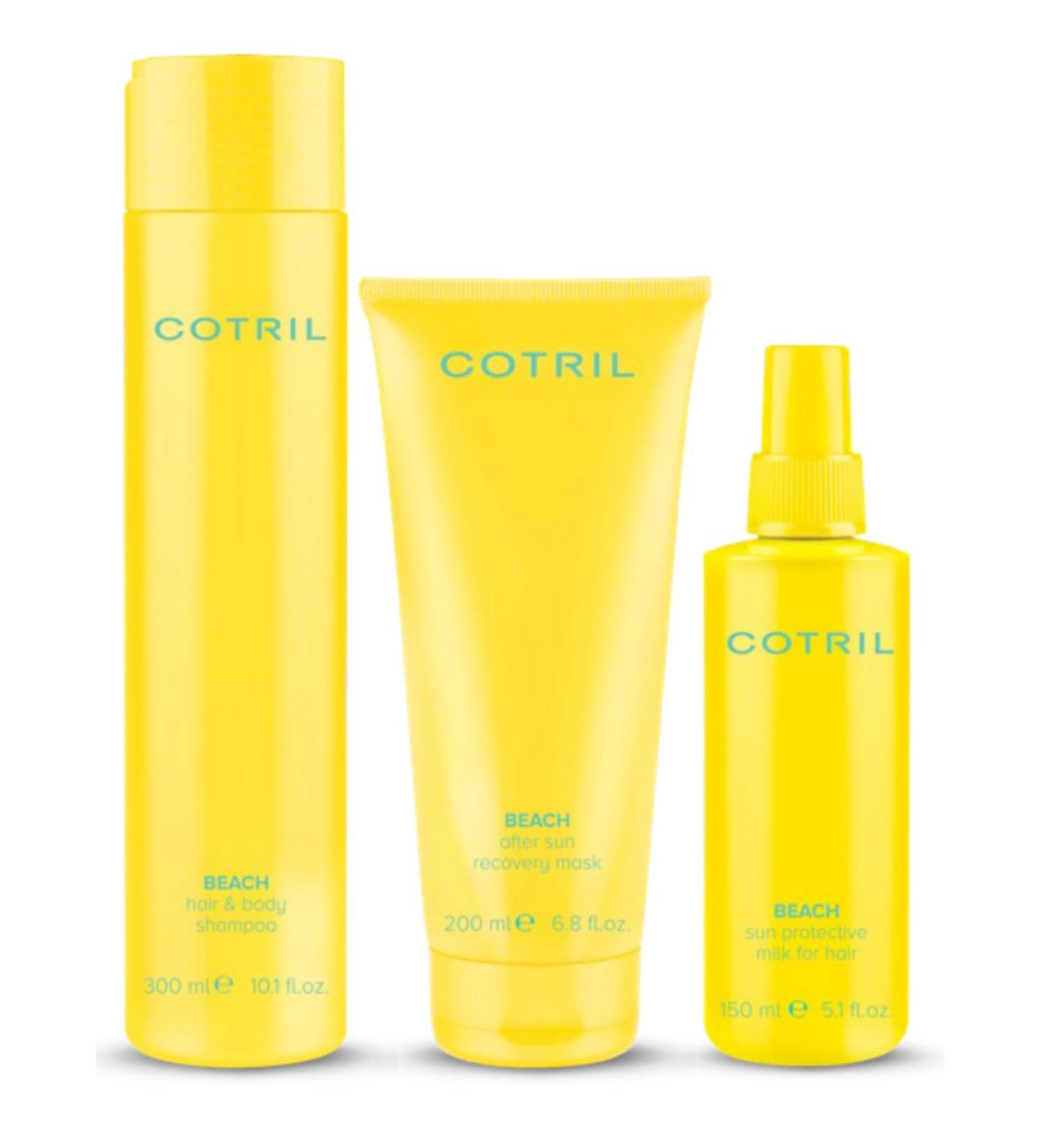 Cotril Beach Kit Shampoo 300 ml + Mask 200 ml + Milk 150 ml - Buy Online on GoSupps.com