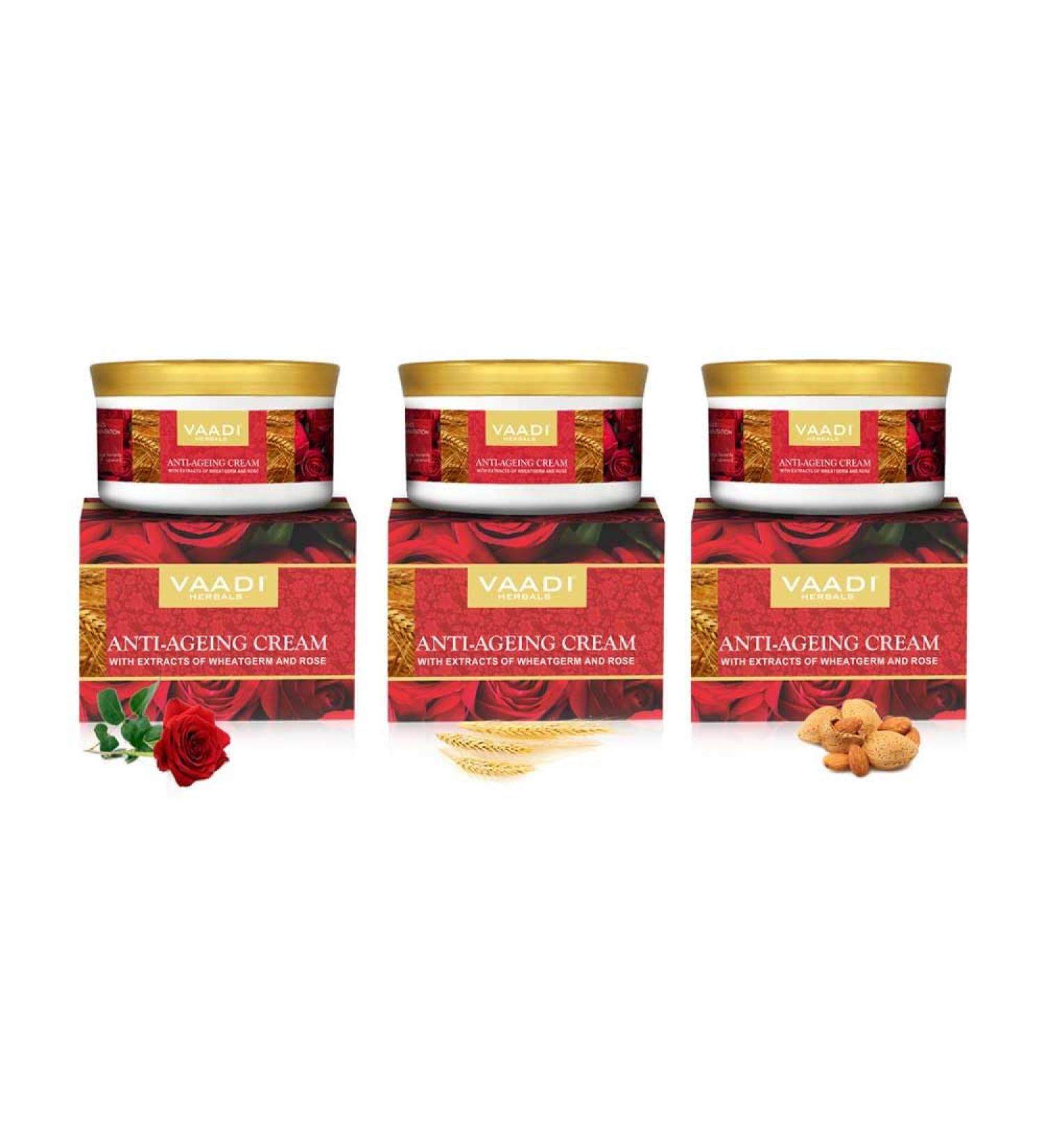 Vaadi Herbals Anti Ageing Cream 150g (Pack of 3)