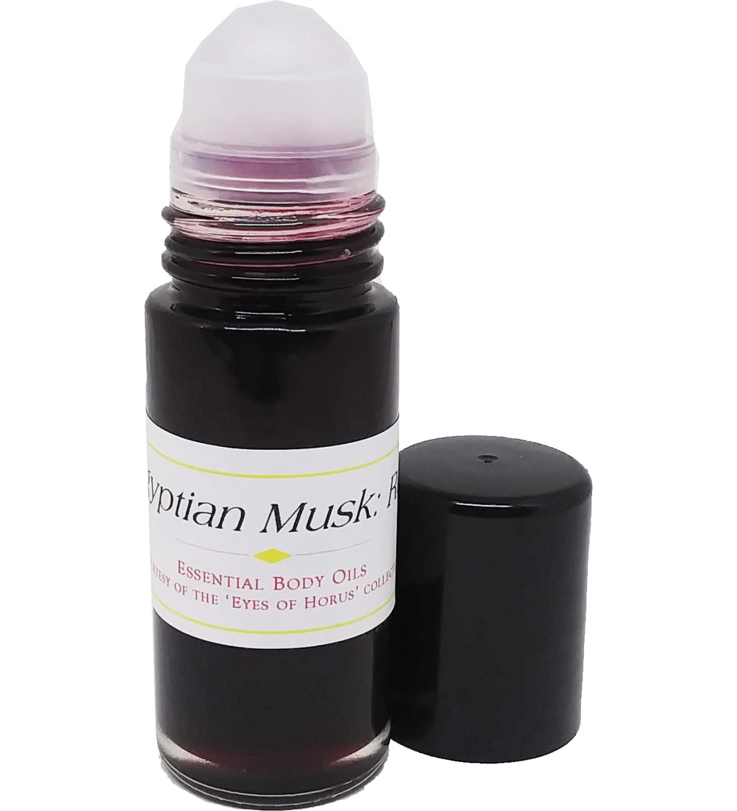 Red: Egyptian Musk Scented Body Oil Fragrance Roll-On - Dark Red - 1 oz. - ID#27594 1 Fl Oz (Pack of 1)