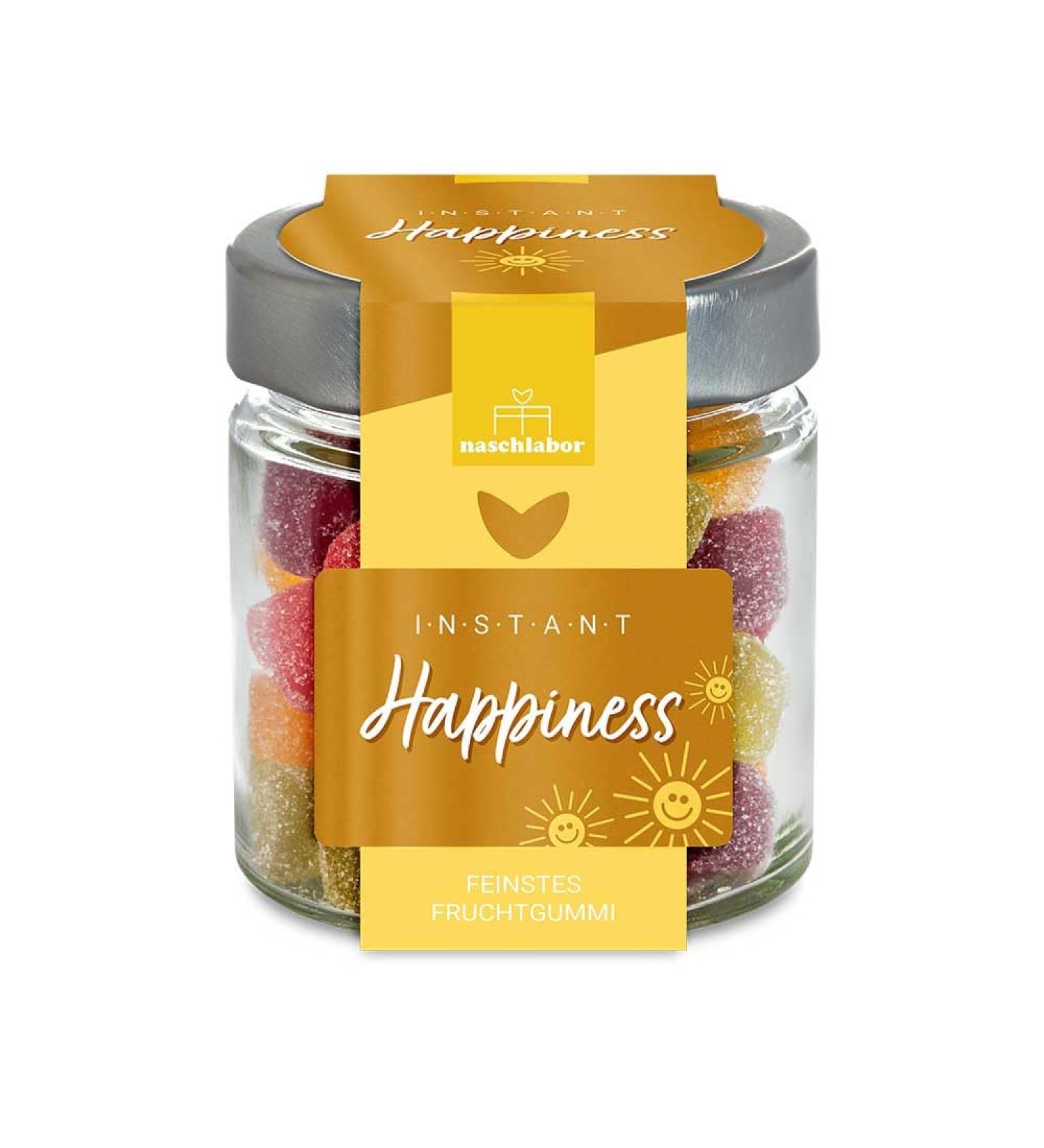  naschlabor Instant Happiness Gift Jar 120g | Lucky Rubber Bears | Quick Luck in a Glass | Gift | Acid Rubber Bear | Party Gift - Buy Online on GoSupps.com