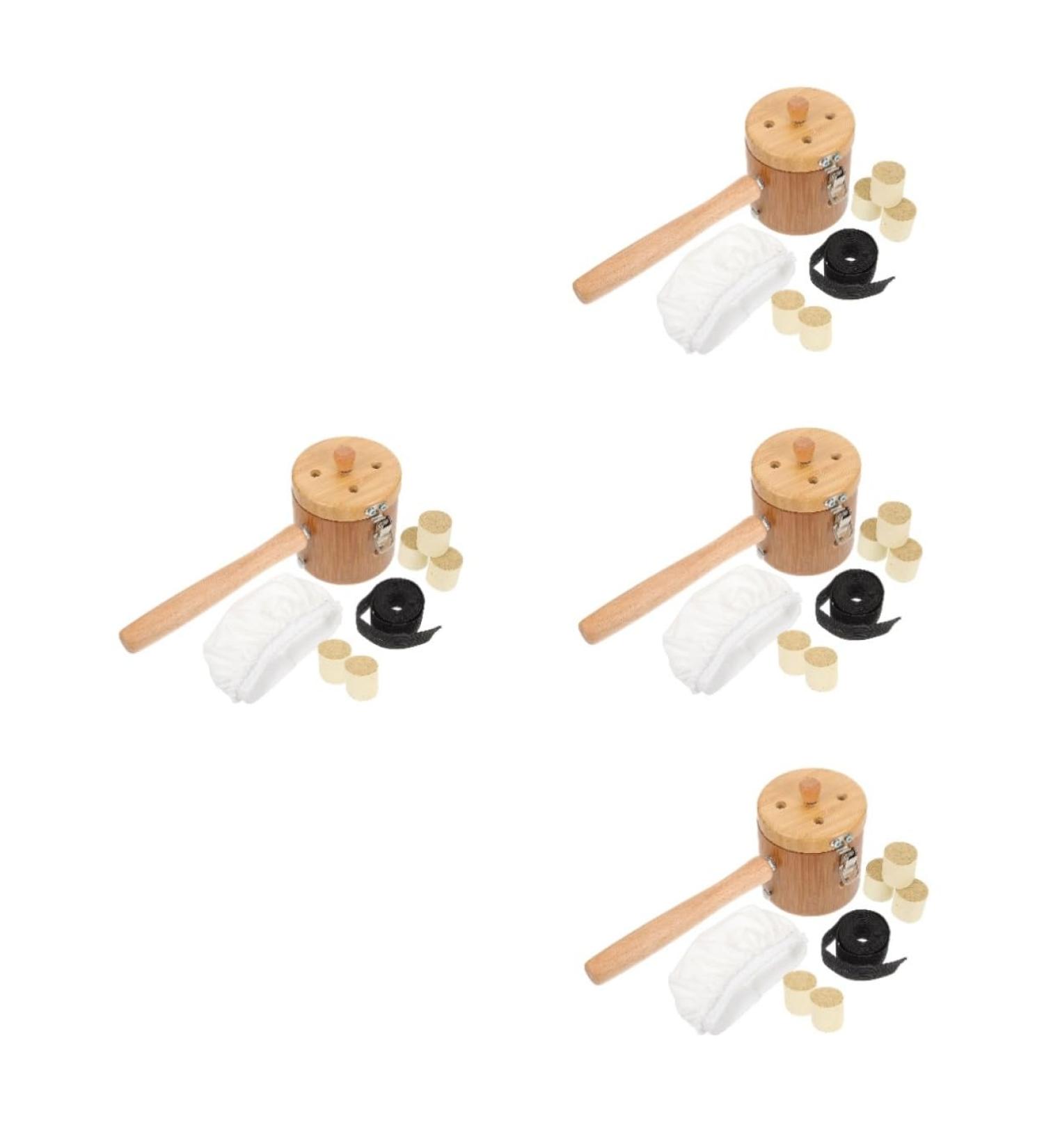 Buy Clispeed 4 Sets Moxibustion Massage Tools - Handheld Moxa Stick Container & Wood Modusing Tool for International Shipping - Buy Online on GoSupps.com