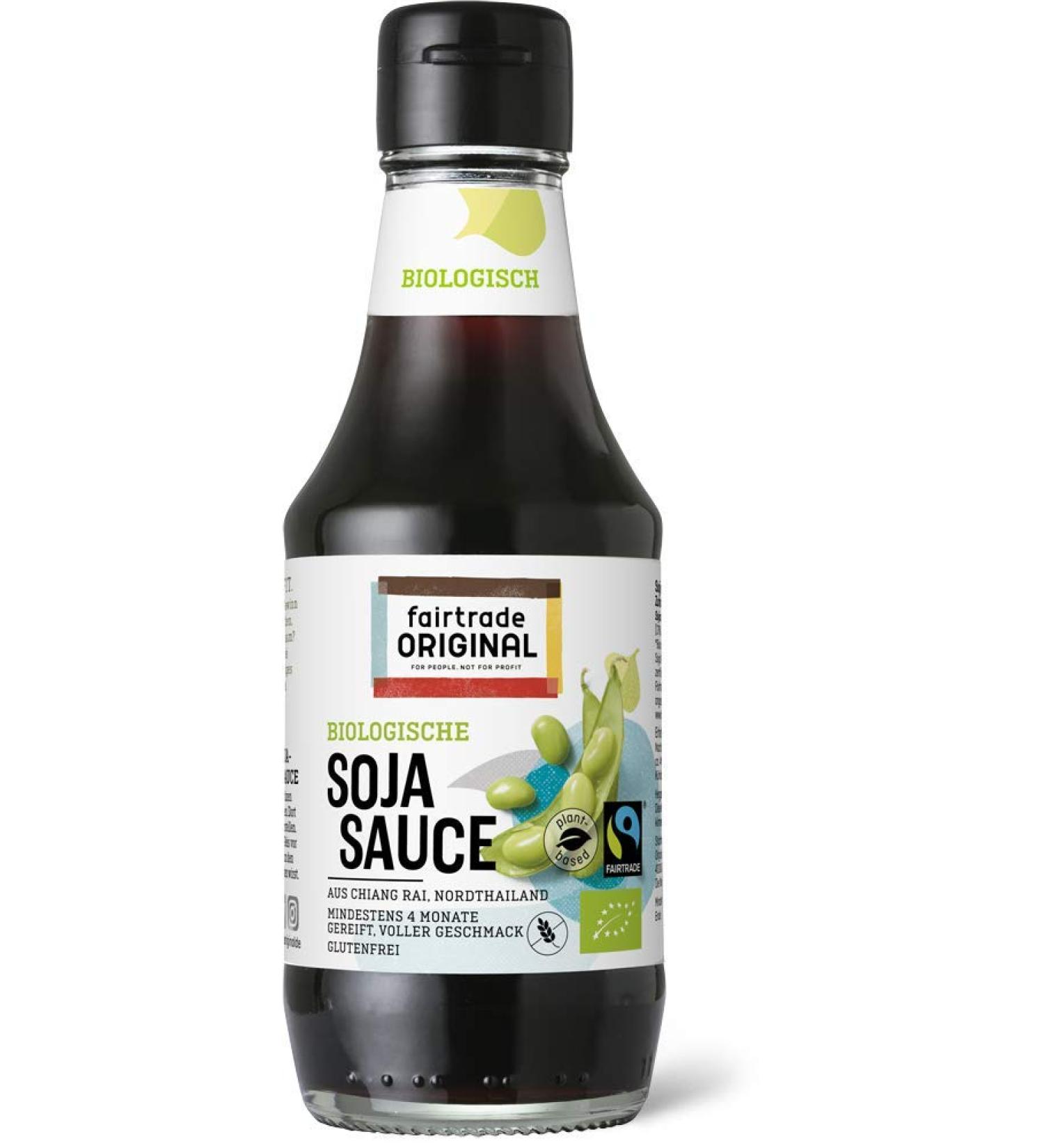  Fairtrade Original Fairtrade Original Organic Soy Sauce 200ml | Soy Sauce | Soy Sauce | Gluten Free Sauce | 4 Months | No Flavor Enhancer | Fair Trade Soy Sauce for Asian Food or Sushi - Buy Online on GoSupps.com
