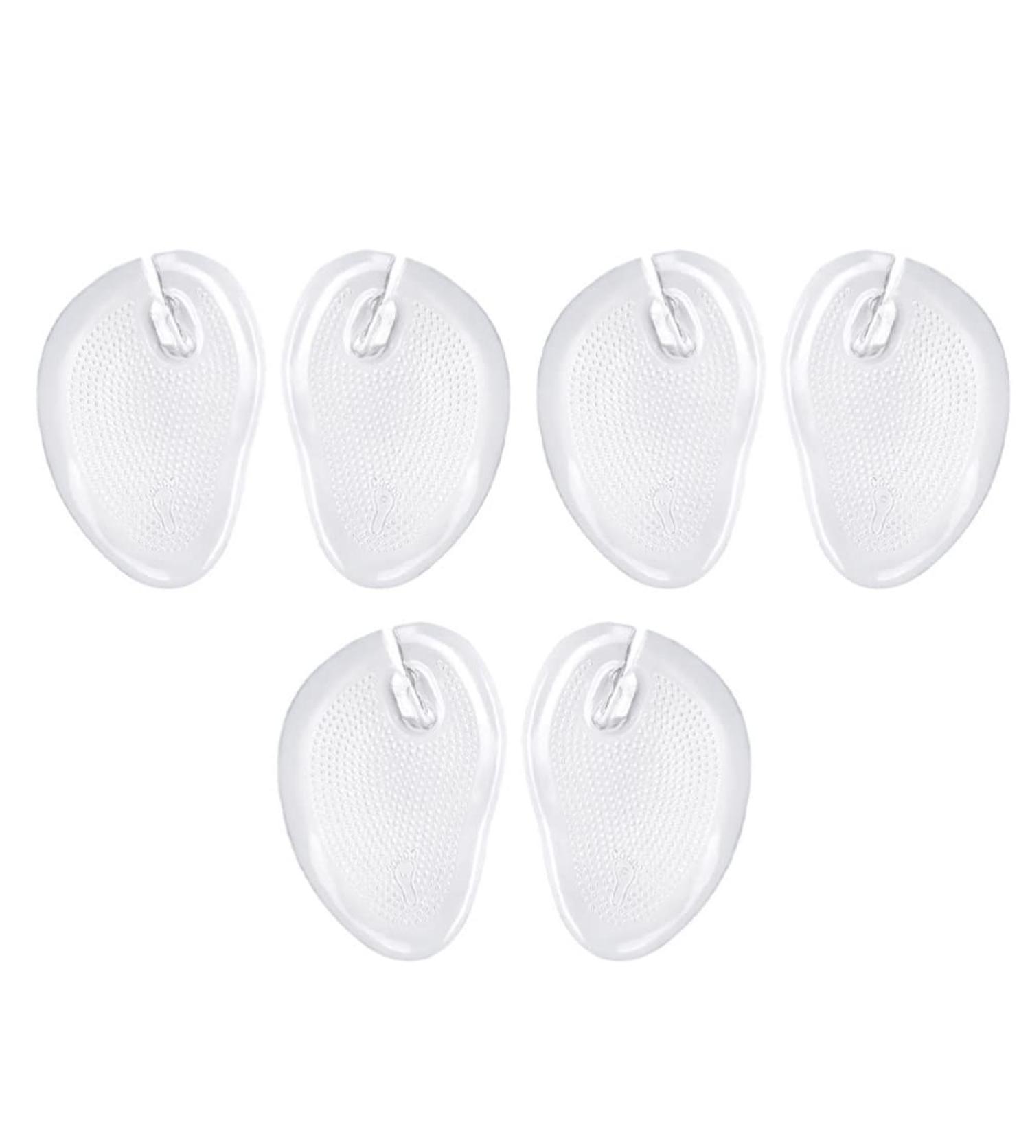 EXCEART Metatarsal Toe Guards - 3 Pairs Silicone Gel Cushions for Sandals & Flip Flops - Protective Forefoot Inserts for Women - Buy Online on GoSupps.com