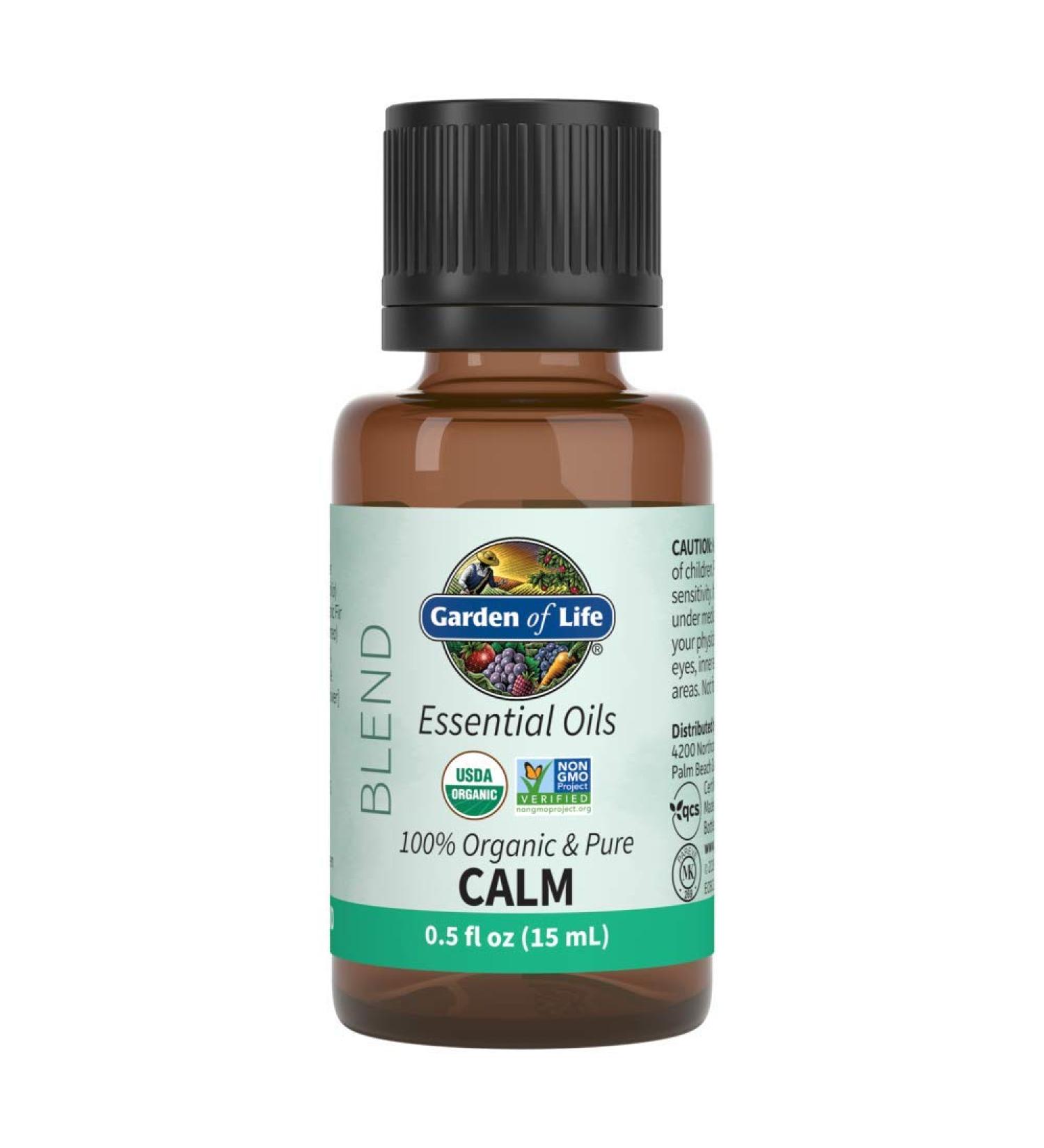 Garden of Life Organic Essential Oil - Calm Blend (Chamomile) 0.5 oz | Soothing Aromatherapy - Buy Online on GoSupps.com