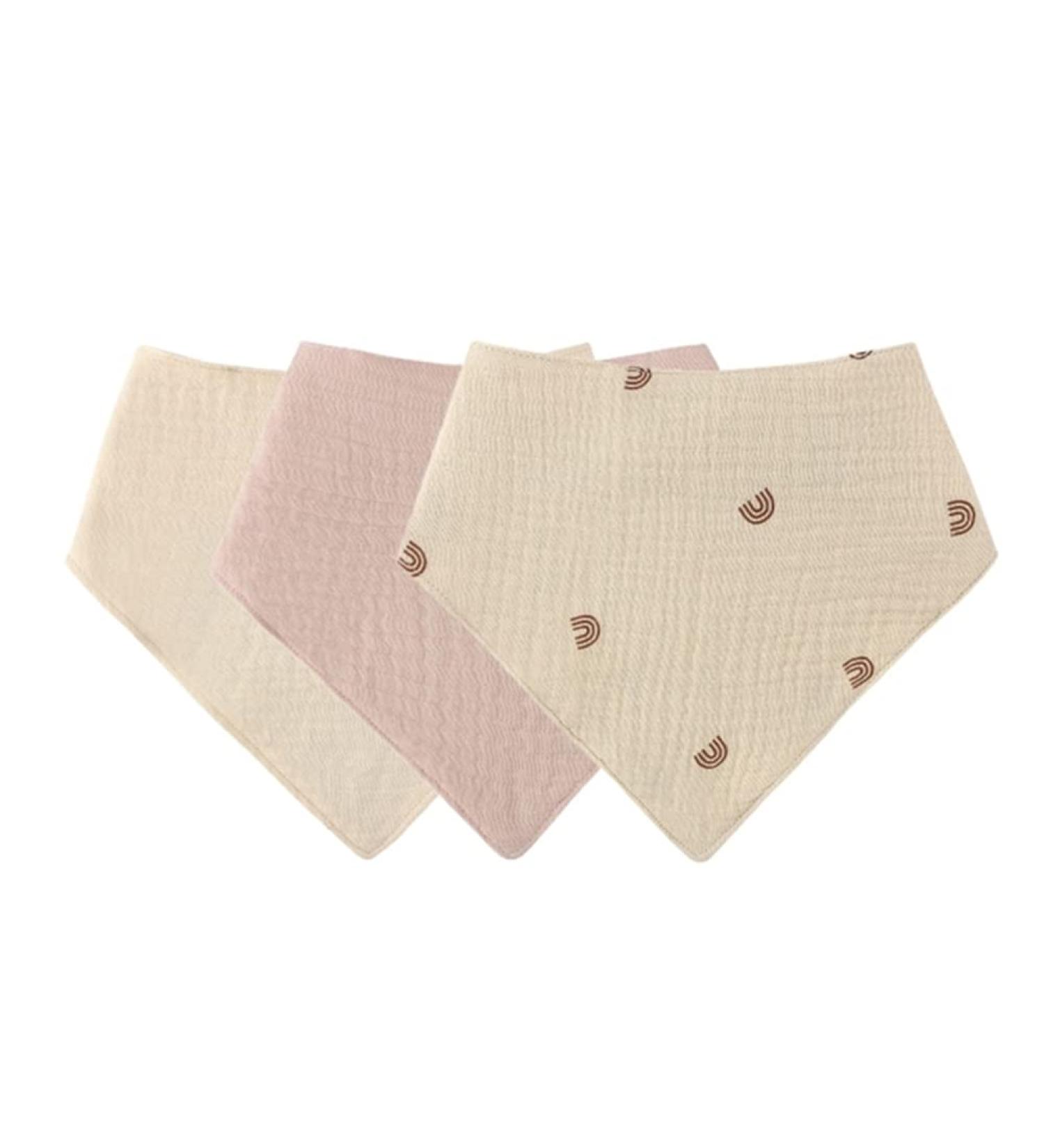 Uposao Organic Cotton Baby Bandana Dribble Bibs | Adjustable Buttons, Super Soft & Absorbent | Boys Girls One Size | Type 2 - Buy Online on GoSupps.com