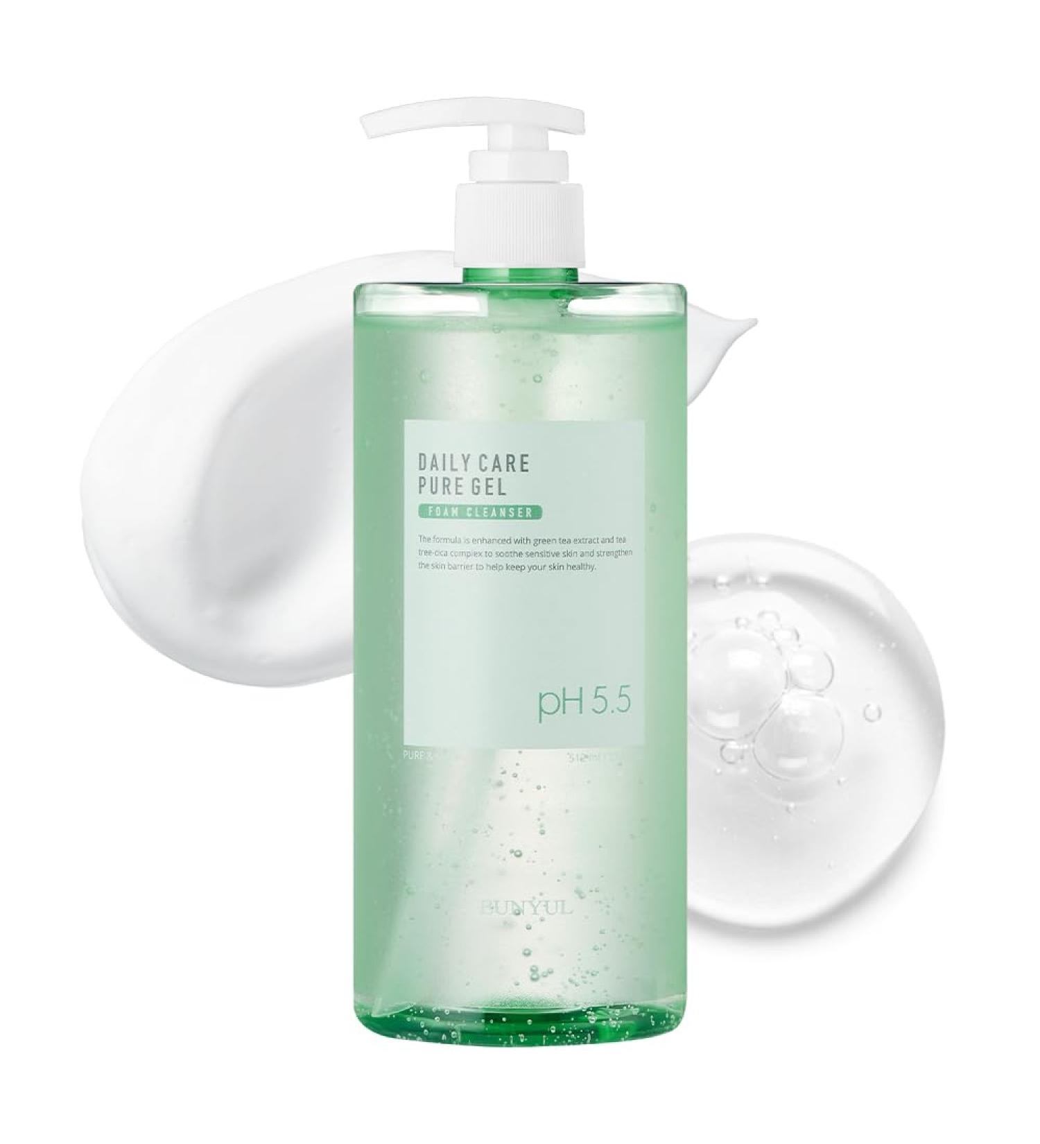 EUNYUL Daily Care Pure Gel Foam Cleanser - pH 5.5 Large 17.3 fl. Oz. Gel Face Wash for Balanced Skin - International Shipping Available - Buy Online on GoSupps.com