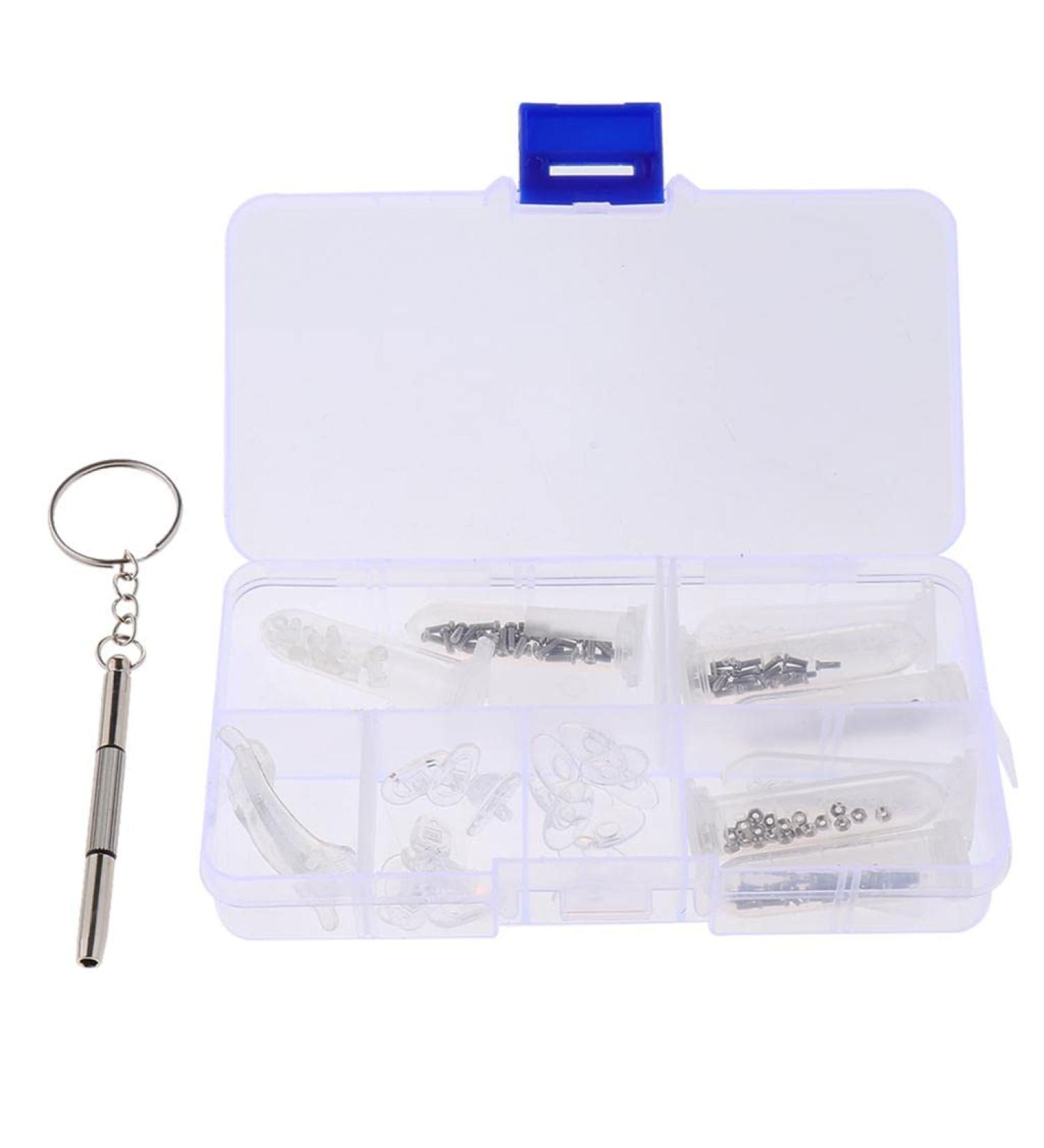 Sharplace Eyeglass Repair Kit - Essential Glasses Screw Nuts Nose & Ear Pads for Quick Repairs - Buy Online on GoSupps.com